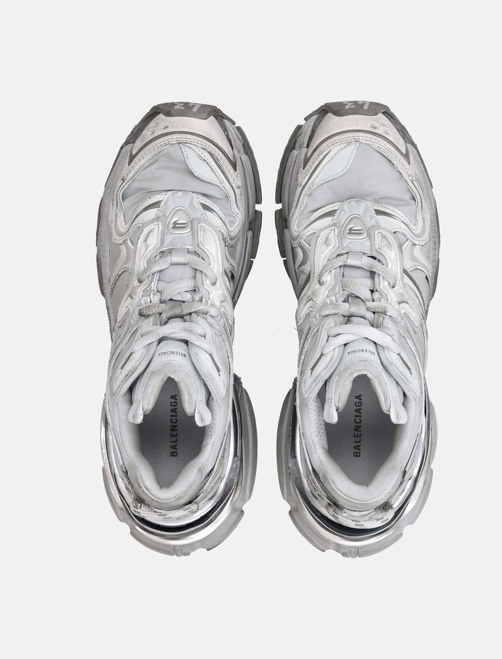 Runner 2.0 Sneakers Grey Silver Balenciaga оригінал – Купити в Україні – вид ззаду