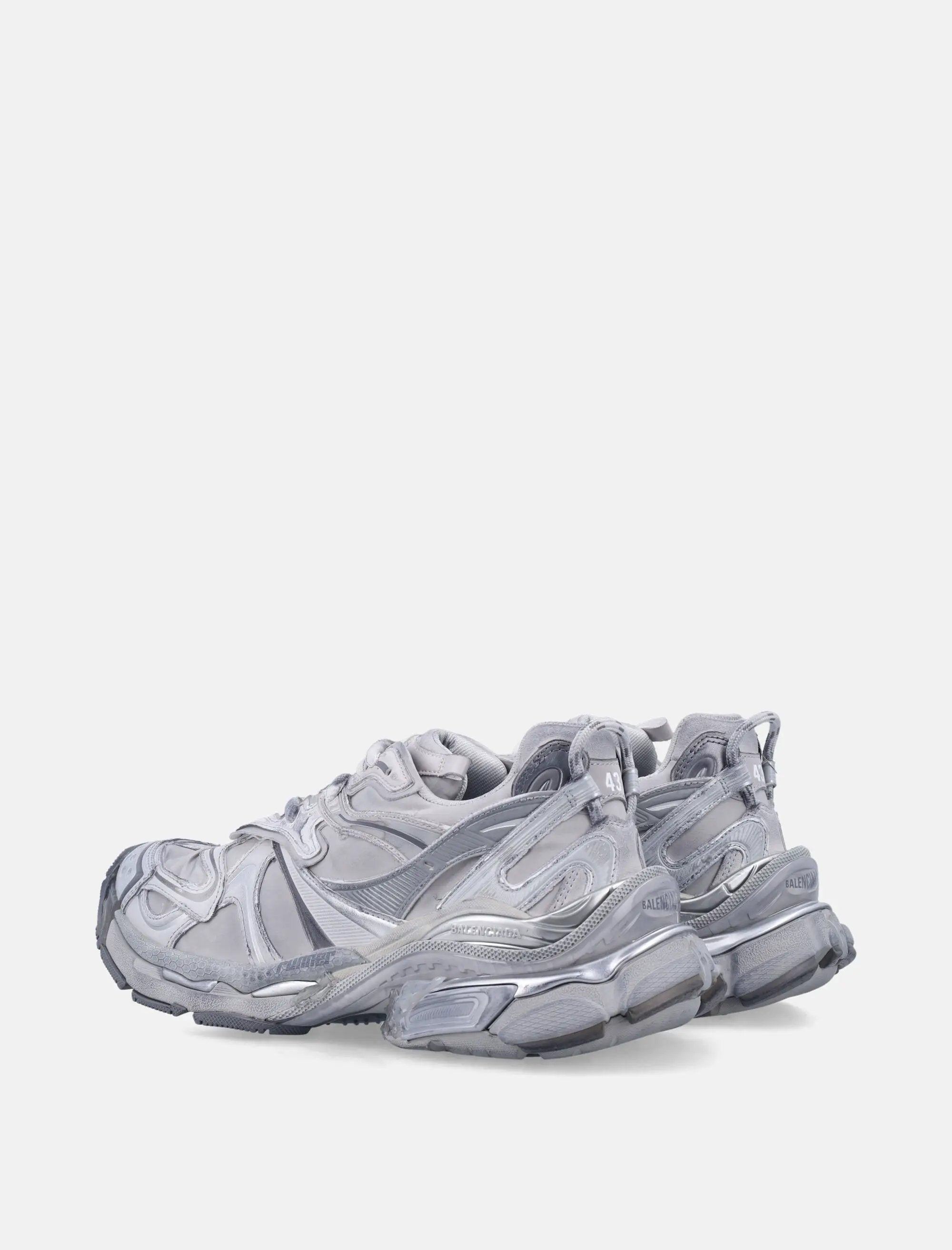 Runner 2.0 Sneakers Grey Silver Balenciaga оригінал – Купити в Україні – збільшений вид