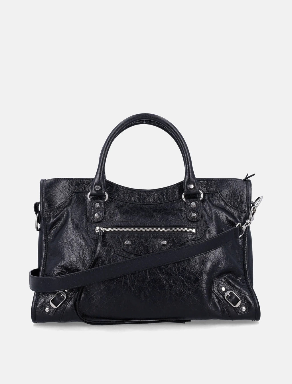 Оригінальна Le City Bag M Black Leather Balenciaga – боковий вид