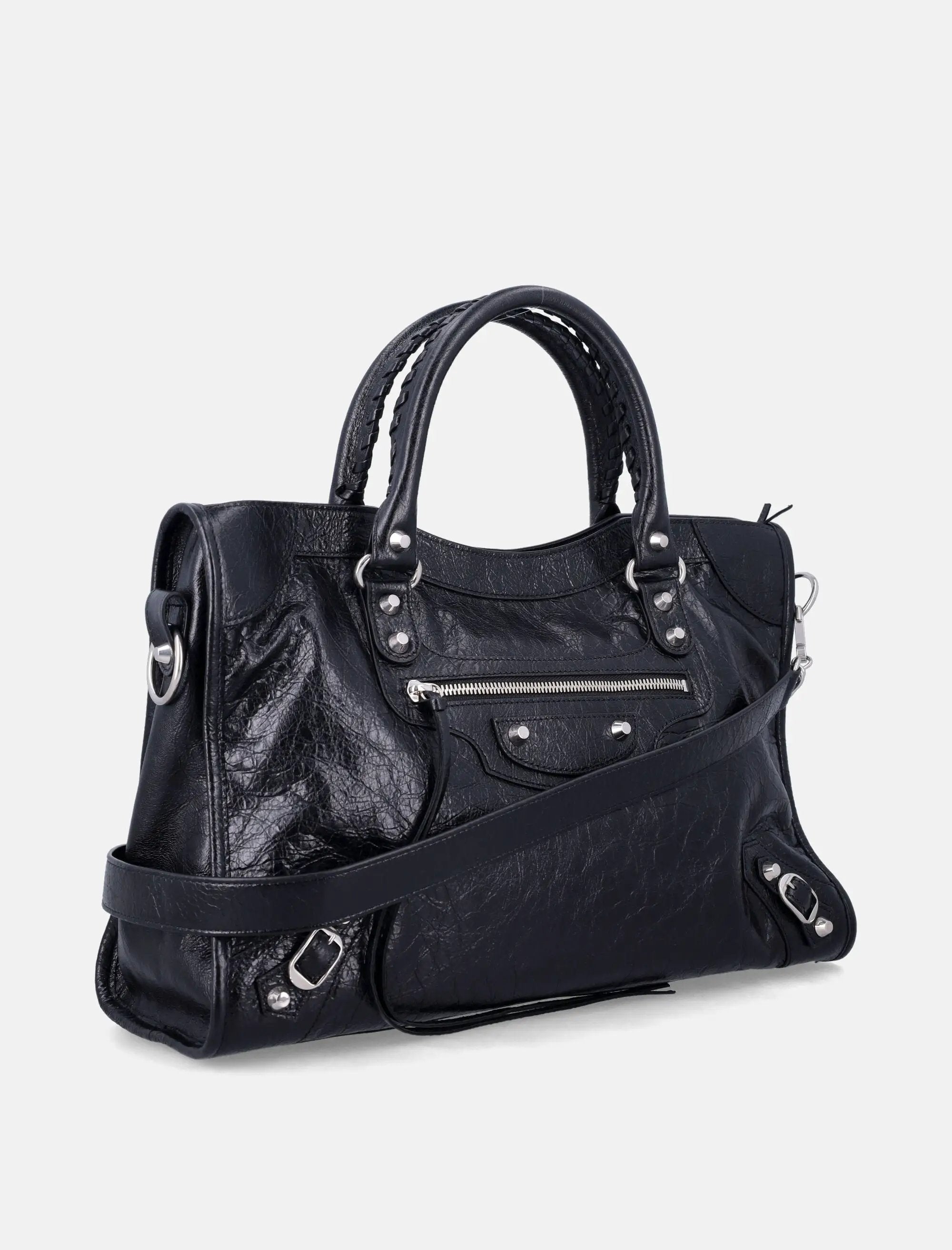 Оригінальна Le City Bag M Black Leather Balenciaga – детальний вид