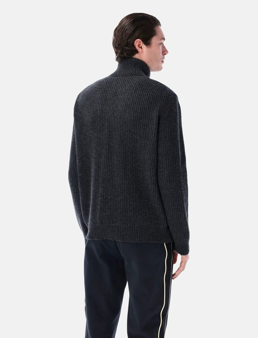 Оригінальна Cardigan Tricot Padded Knit Charcoal Moncler – вид ззаду