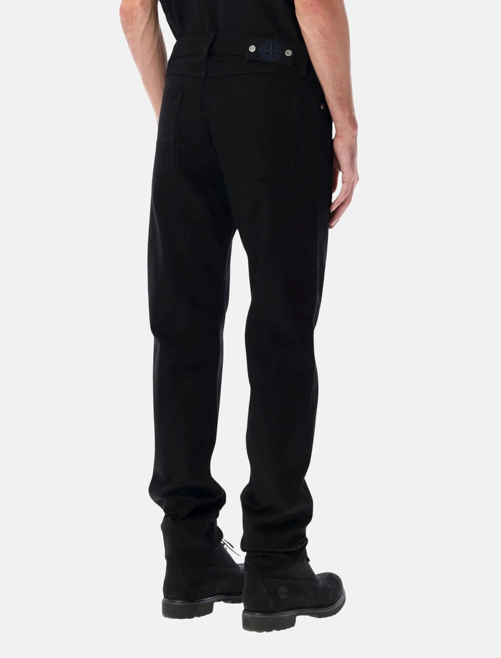 Оригінальна Black Cotton Jeans Stone island – вид ззаду