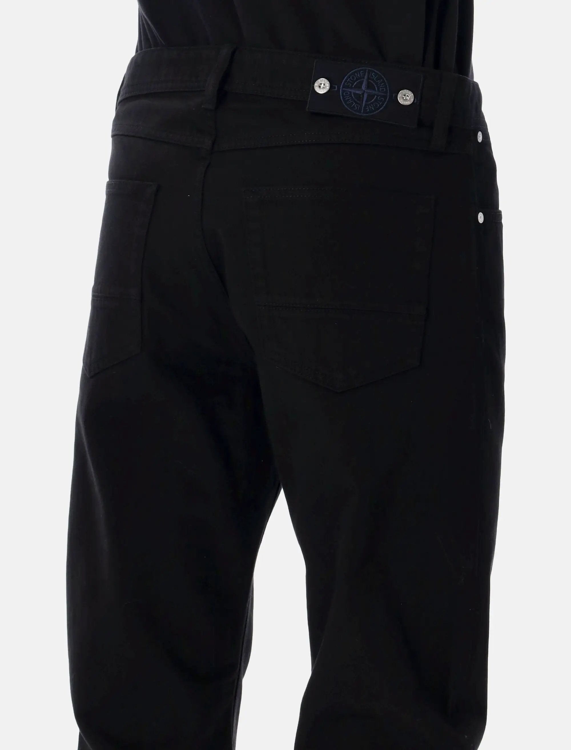 Оригінальна Black Cotton Jeans Stone island – детальний вид