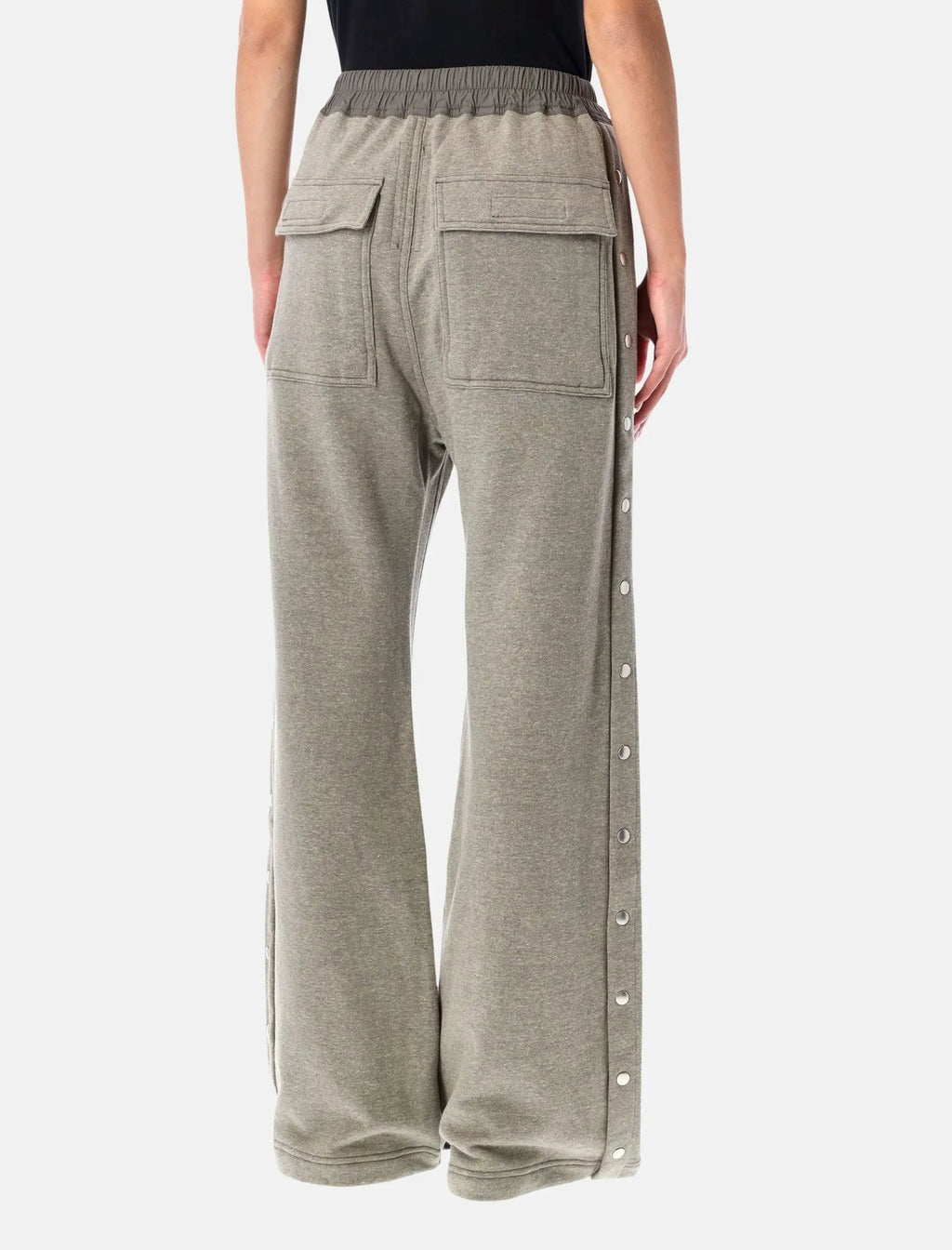 Оригінальна Grey Melange Pusher Pants Rick owens – вид ззаду