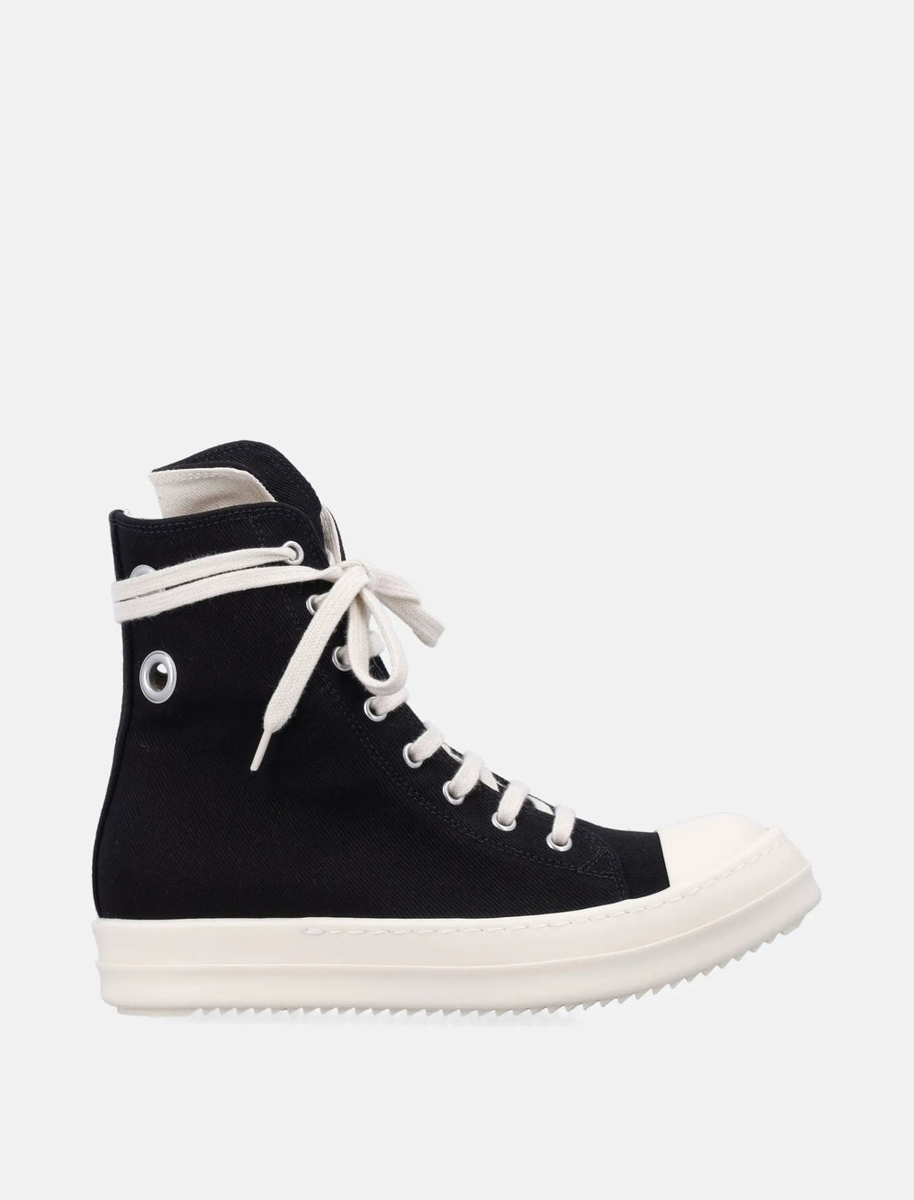 Оригінальна Womans Sneaks In Black Rick owens – боковий вид