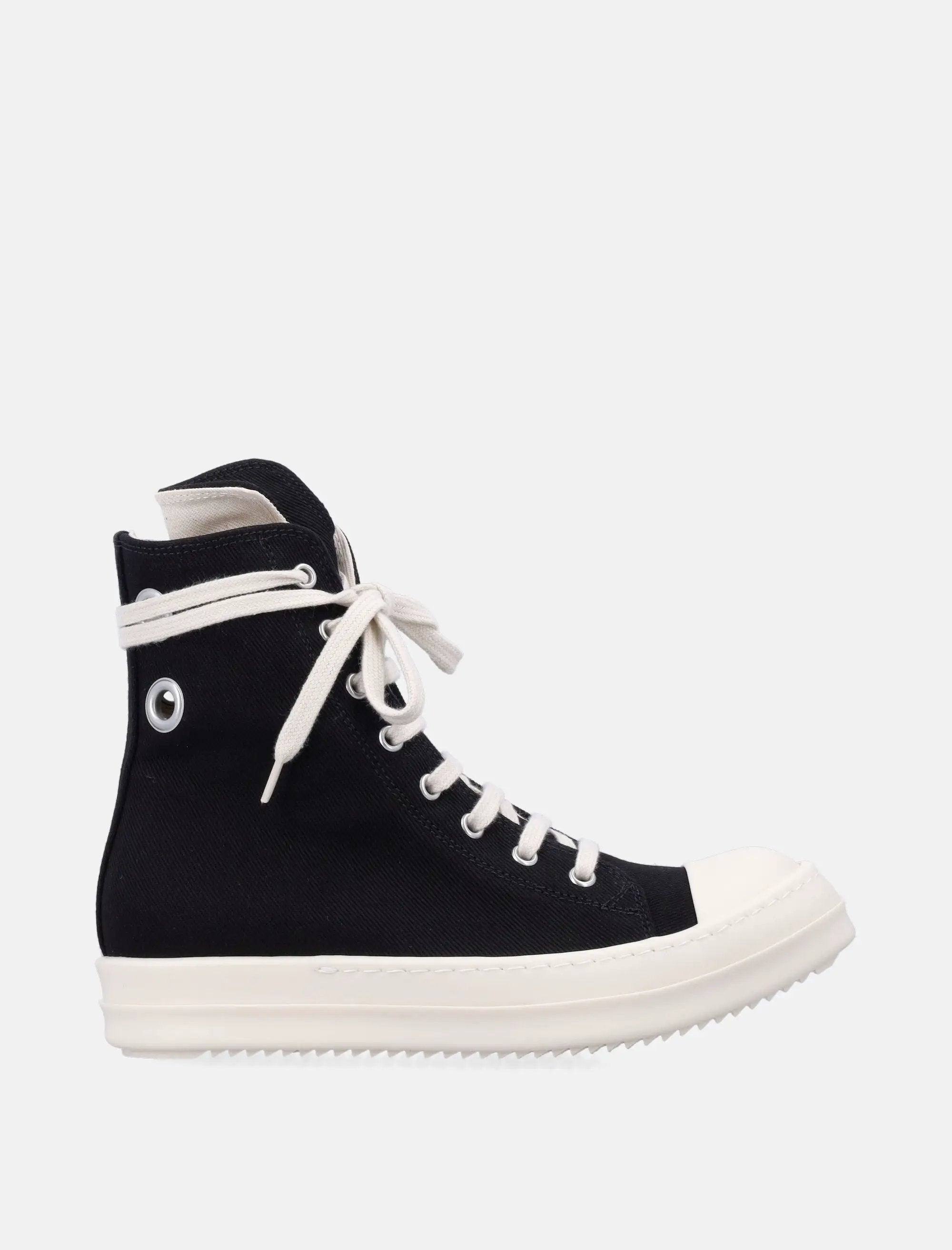 Оригінальна Womans Sneaks In Black Rick owens – боковий вид