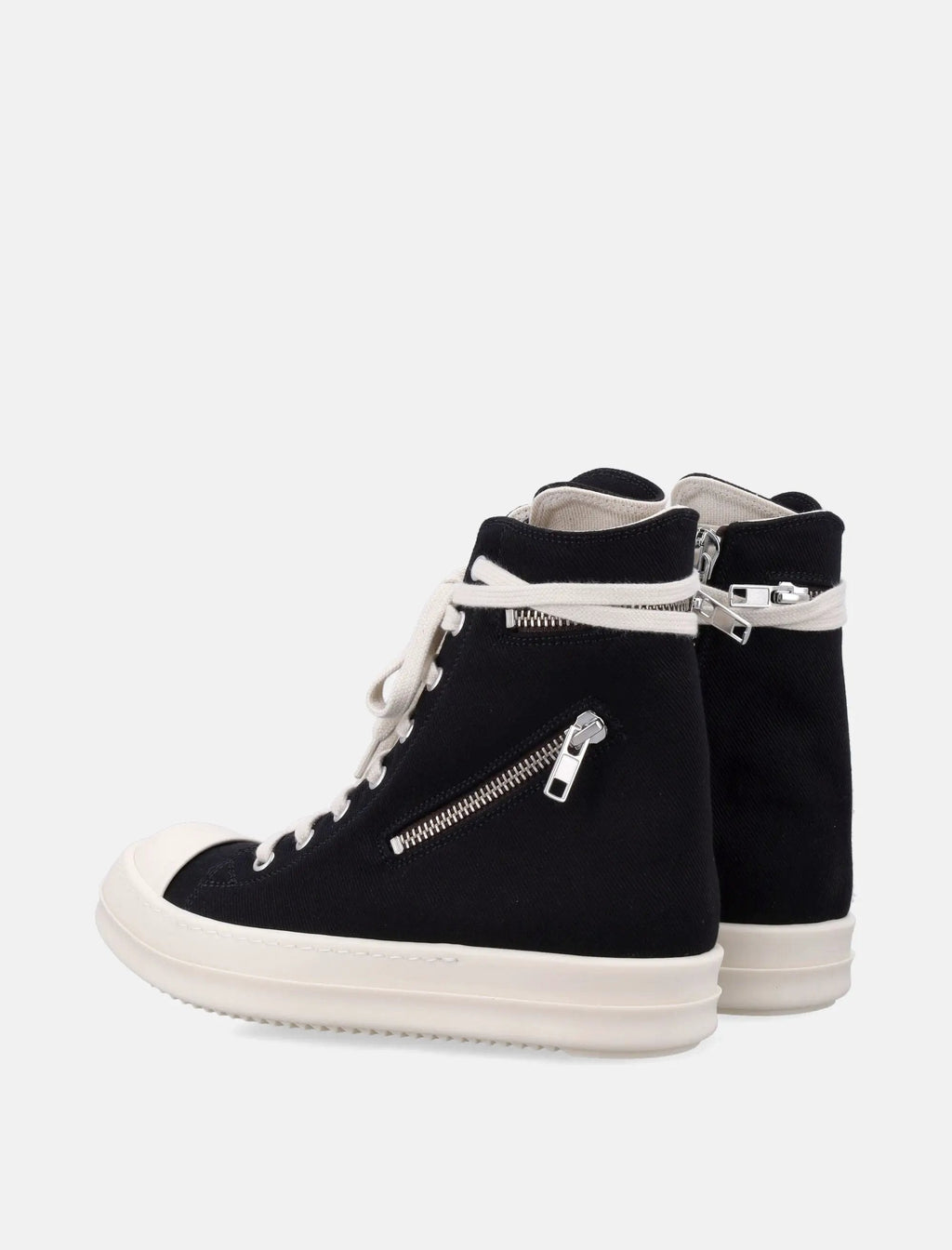 Оригінальна Womens Cargo Sneaks In Black Overdyed Denim Rick owens – збільшений вид