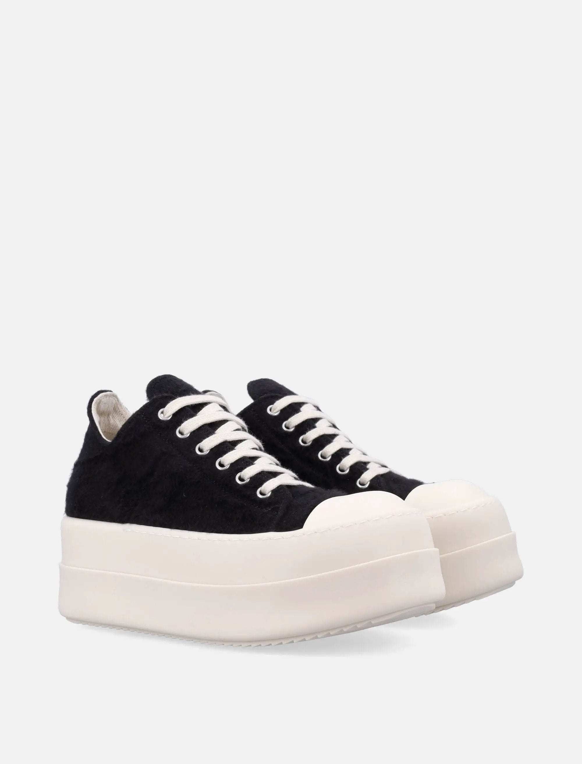 Оригінальна Womans Double Bumper Sneaks In Hairy Fleece Rick owens – детальний вид