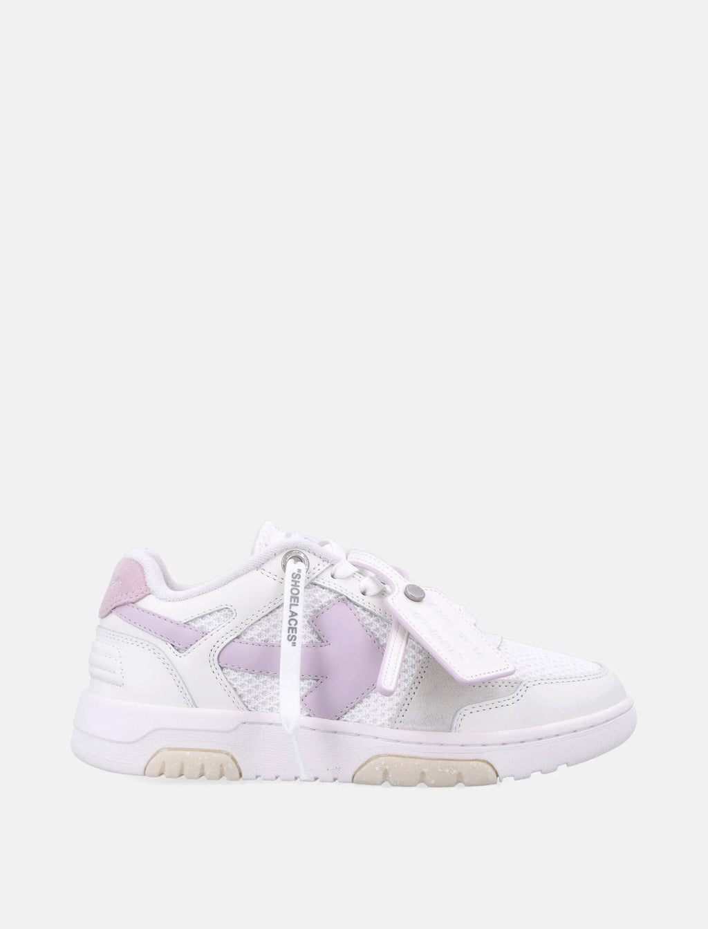 Slim Out Of Office White Lilac Womans Sneakers Off-white – Гарантія оригінальності – боковий вид