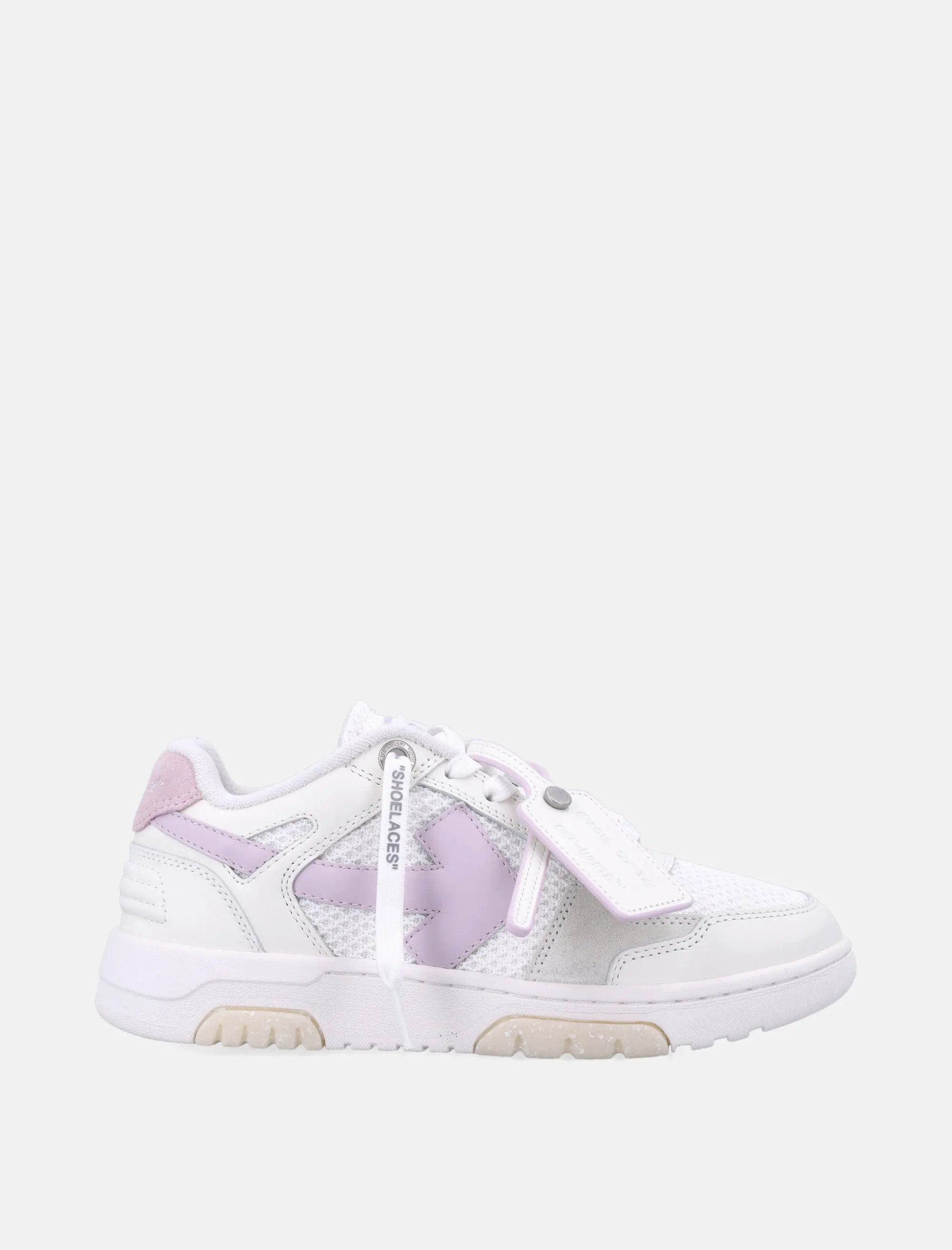 Slim Out Of Office White Lilac Womans Sneakers Off-white – Гарантія оригінальності – боковий вид