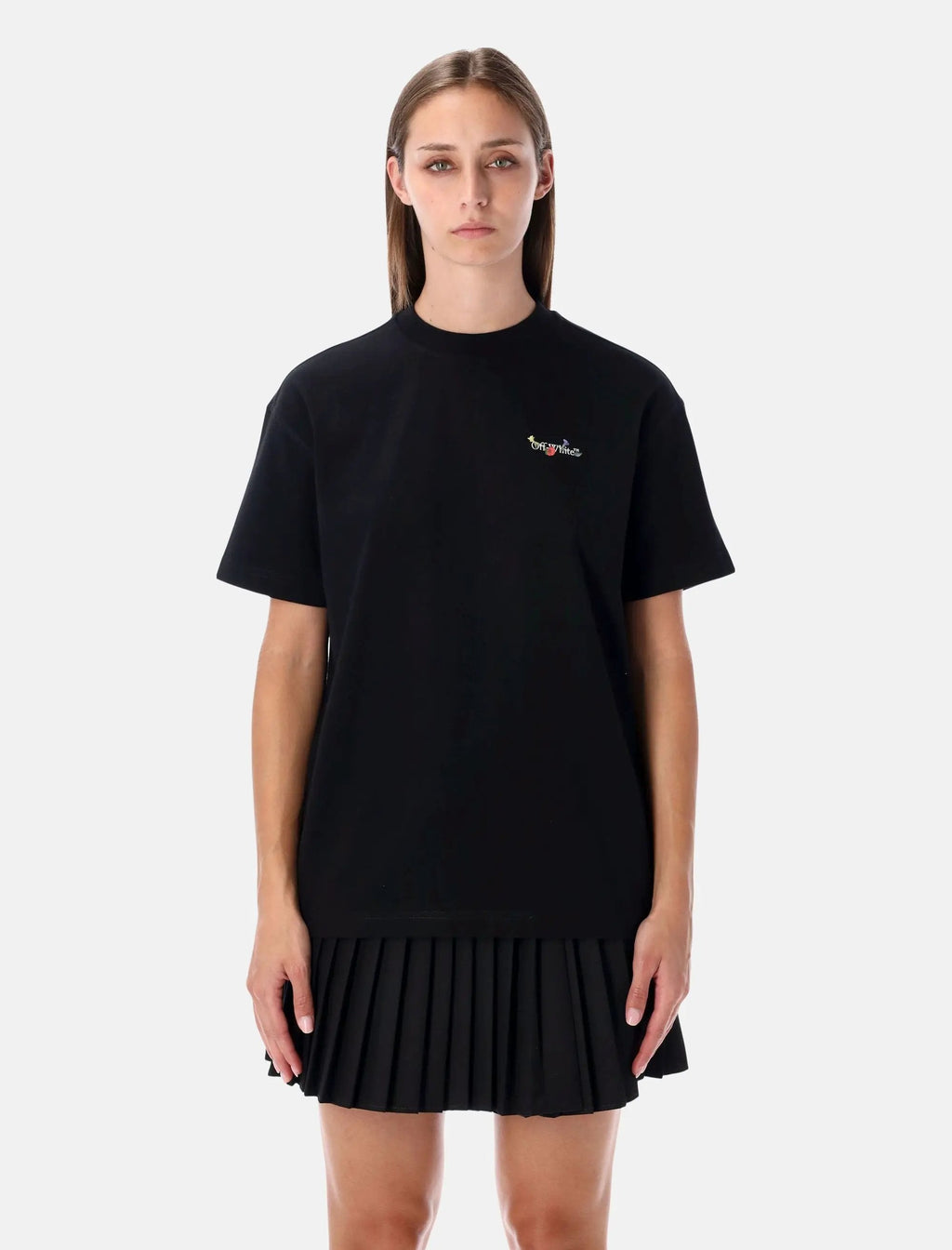 Arrow Glass Flower Cotton Logo T Shirt Off-white оригінал – Купити в Україні – боковий вид