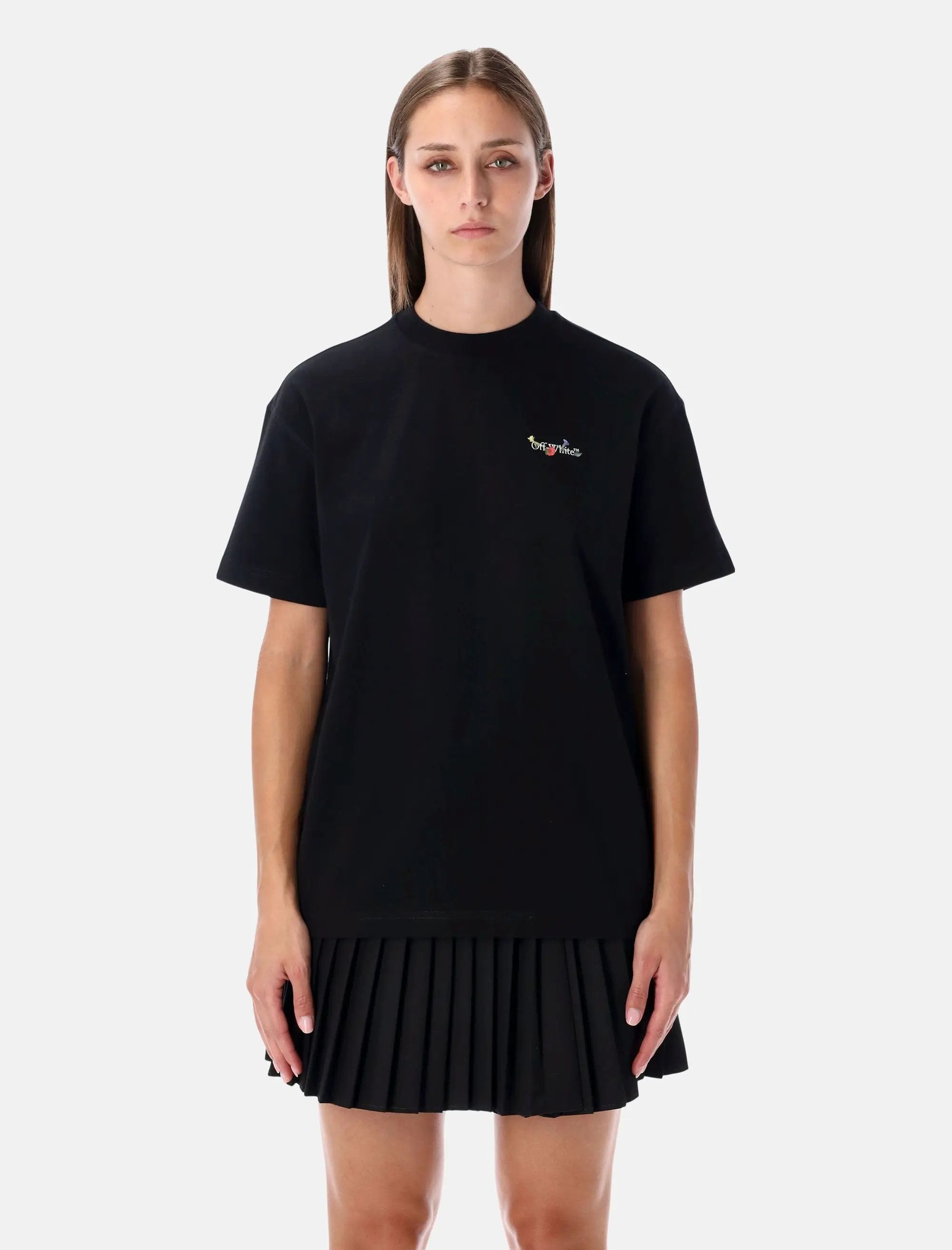 Arrow Glass Flower Cotton Logo T Shirt Off-white оригінал – Купити в Україні – боковий вид
