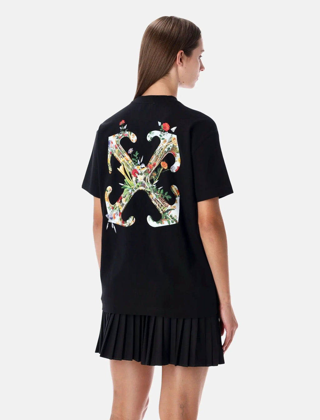 Arrow Glass Flower Cotton Logo T Shirt Off-white оригінал – Купити в Україні – вид ззаду