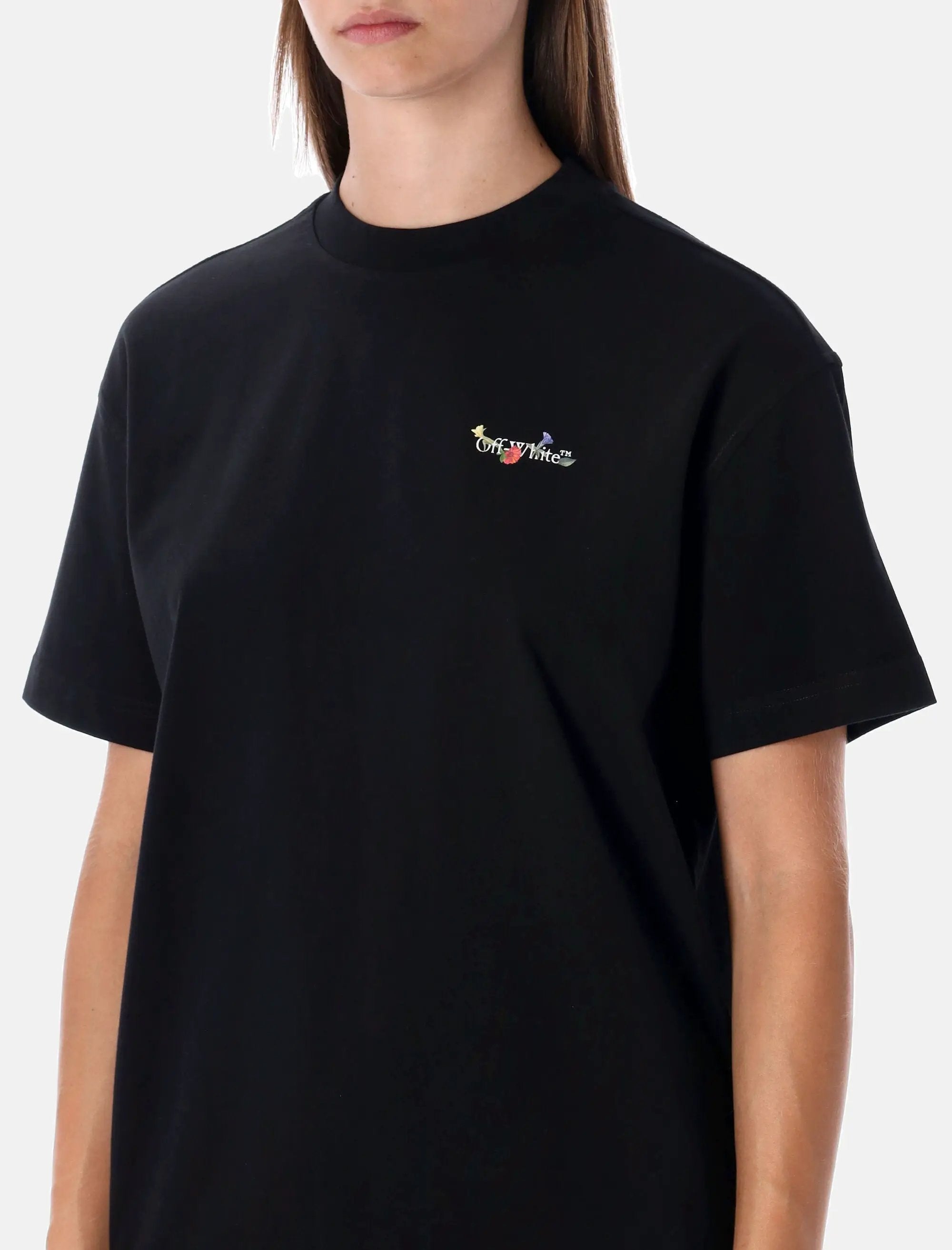 Arrow Glass Flower Cotton Logo T Shirt Off-white оригінал – Купити в Україні – детальний вид