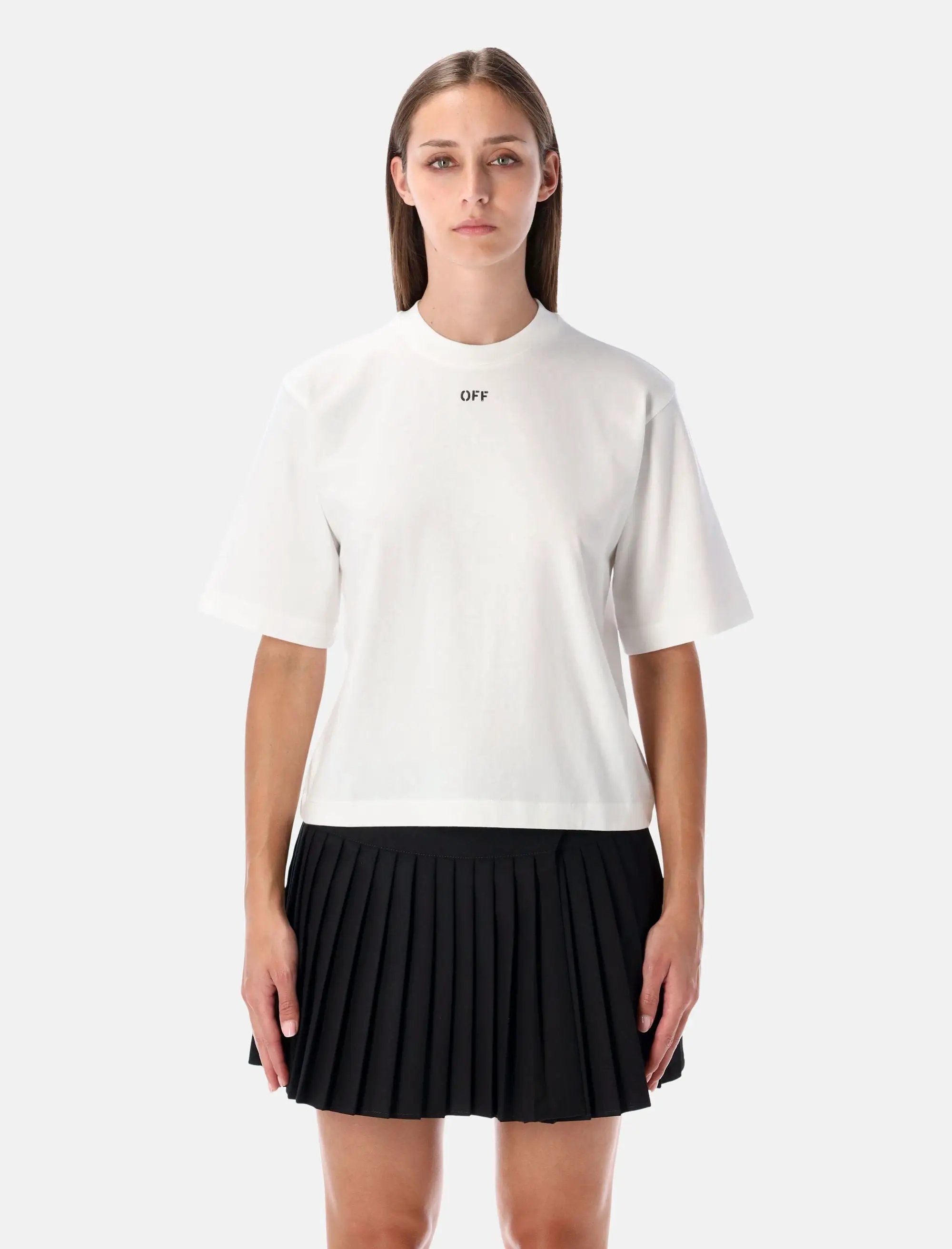 Flowers Boxy Cotton Logo T Shirt Off-white – Гарантія оригінальності – боковий вид
