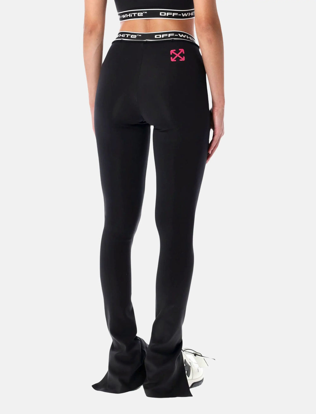 Оригінальна Logoband Split Hem Leggings Off-white – вид ззаду