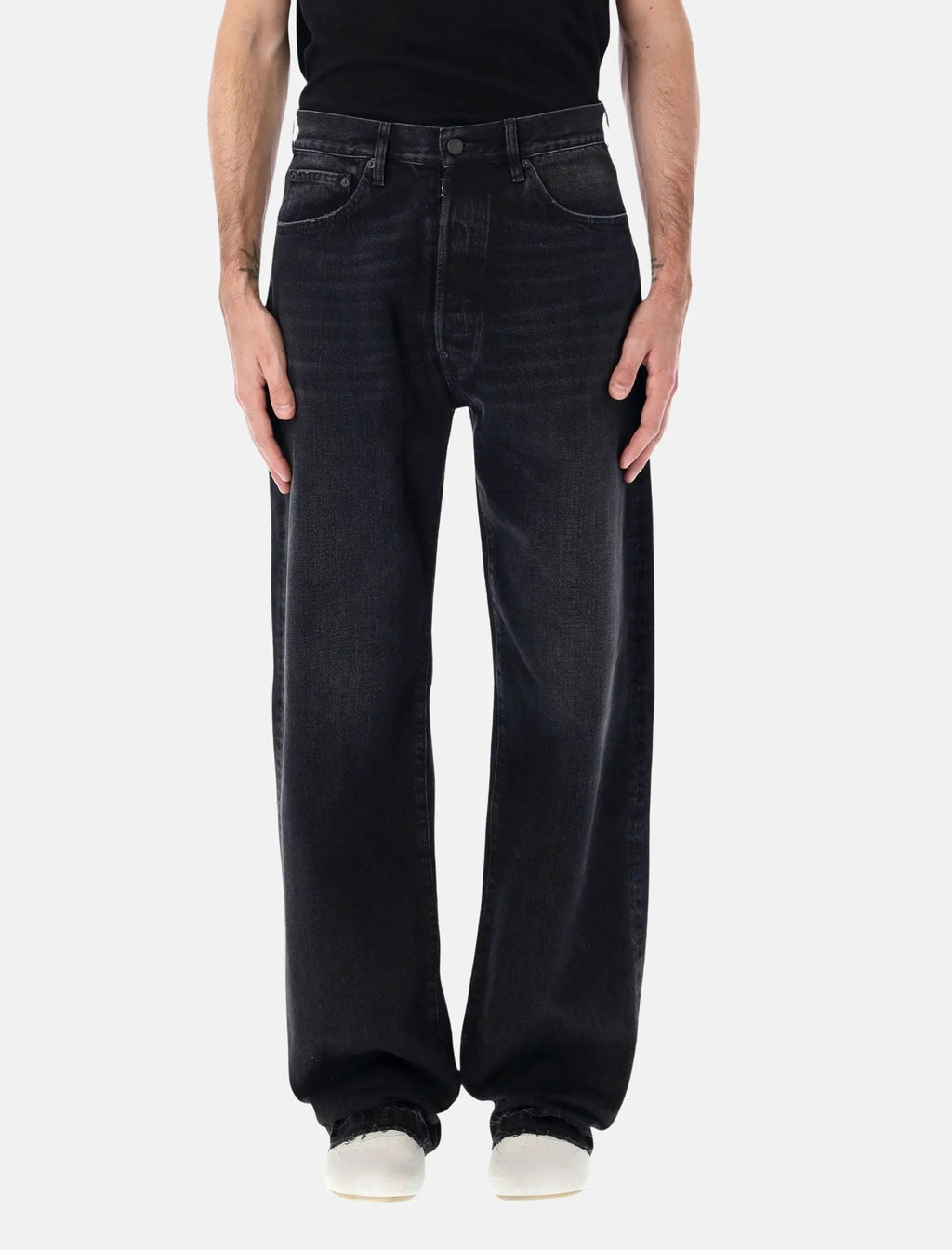 Faded Straight Leg Denim Jeans Maison margiela – Гарантія оригінальності – боковий вид