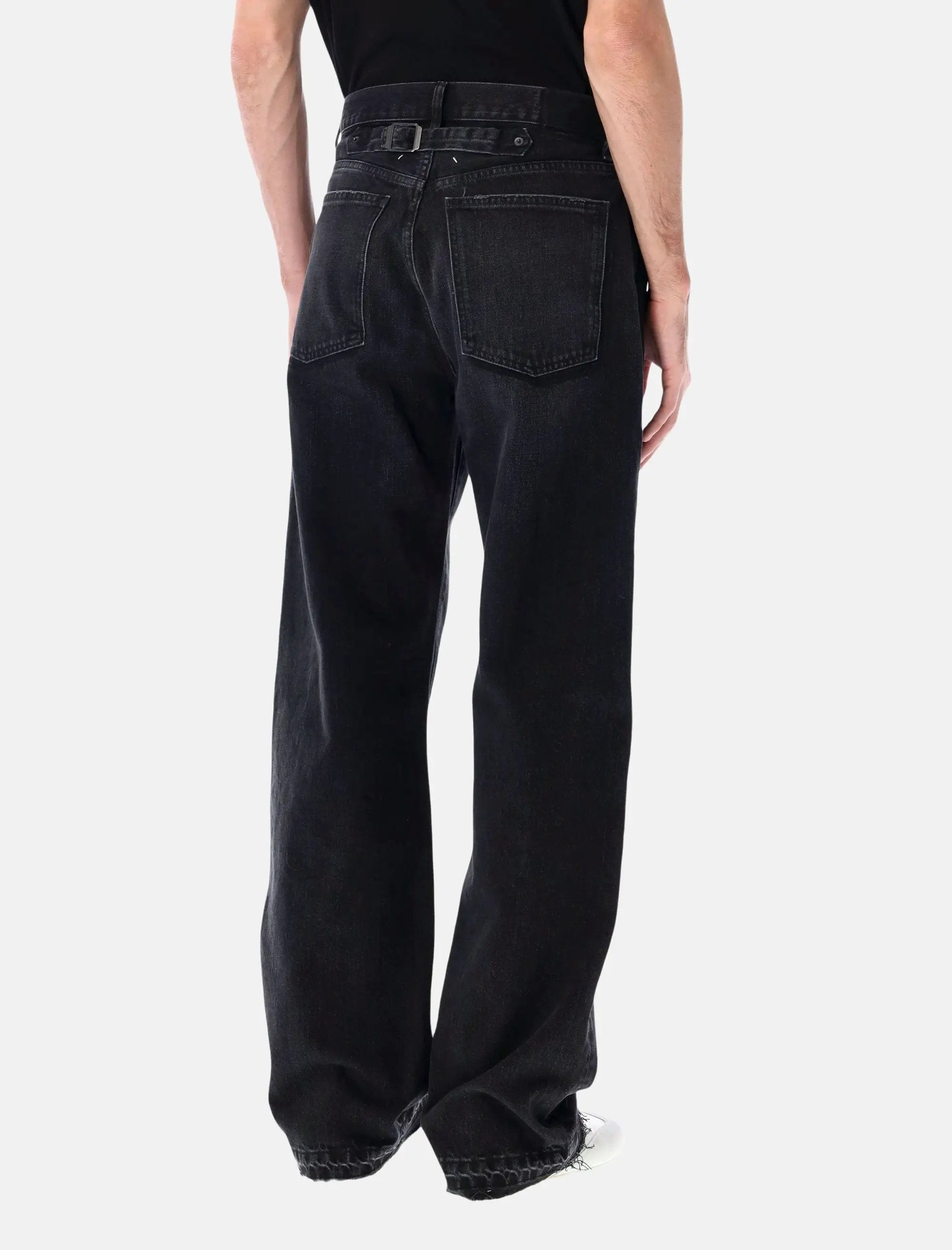 Faded Straight Leg Denim Jeans Maison margiela – Гарантія оригінальності – вид ззаду