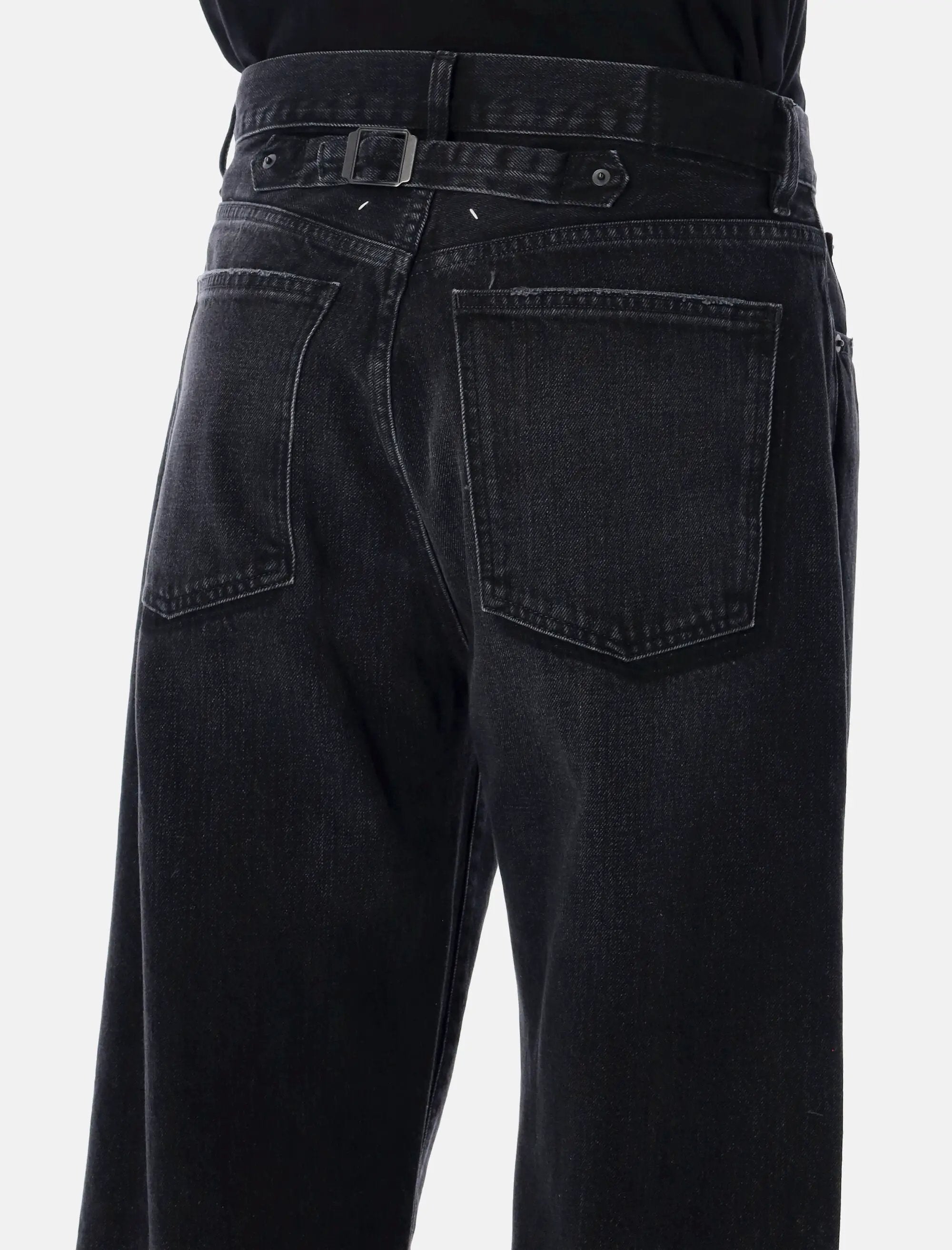 Faded Straight Leg Denim Jeans Maison margiela – Гарантія оригінальності – детальний вид