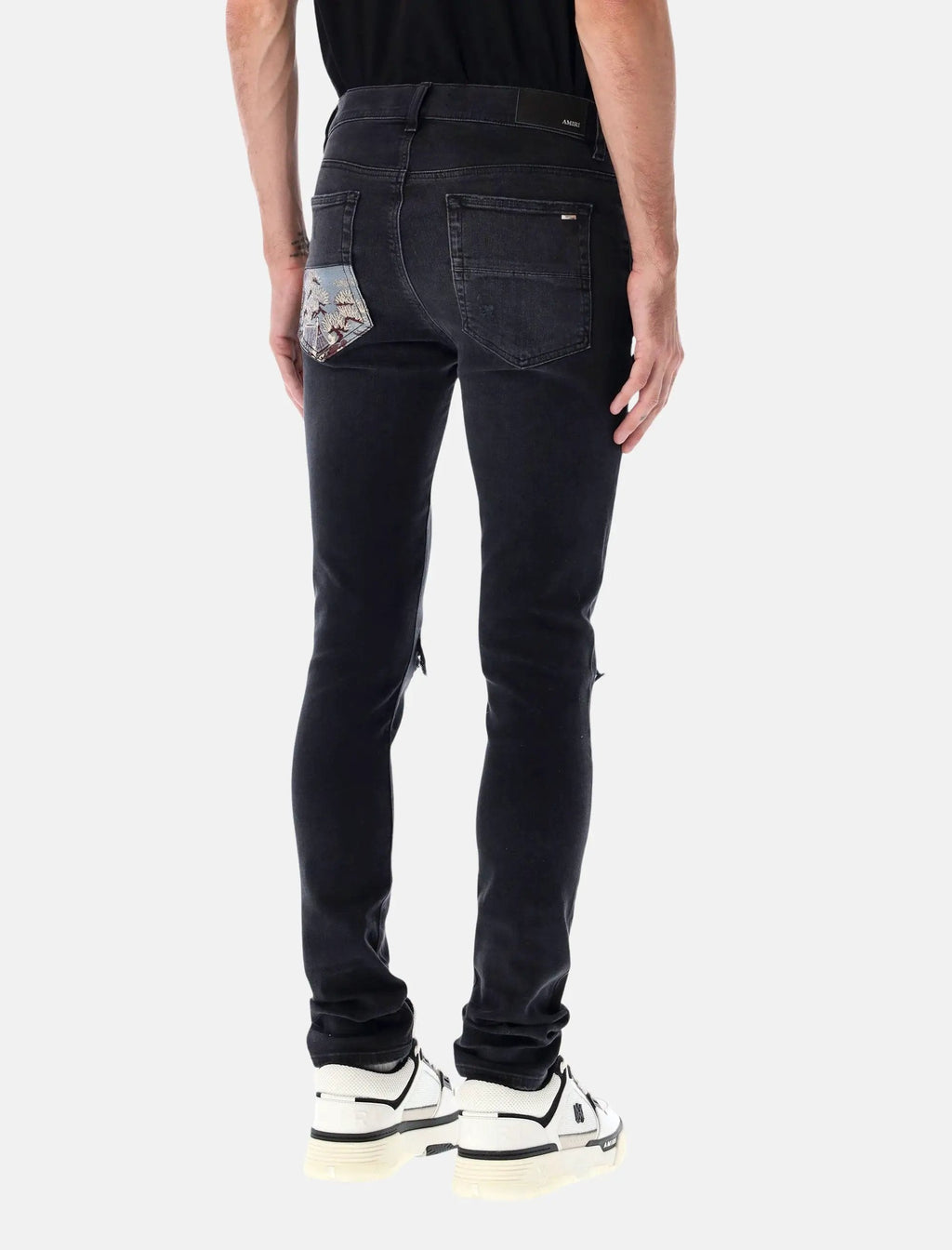 Black Crane Mx1 Skinny Jeans Amiri оригінал – Купити в Україні – вид ззаду