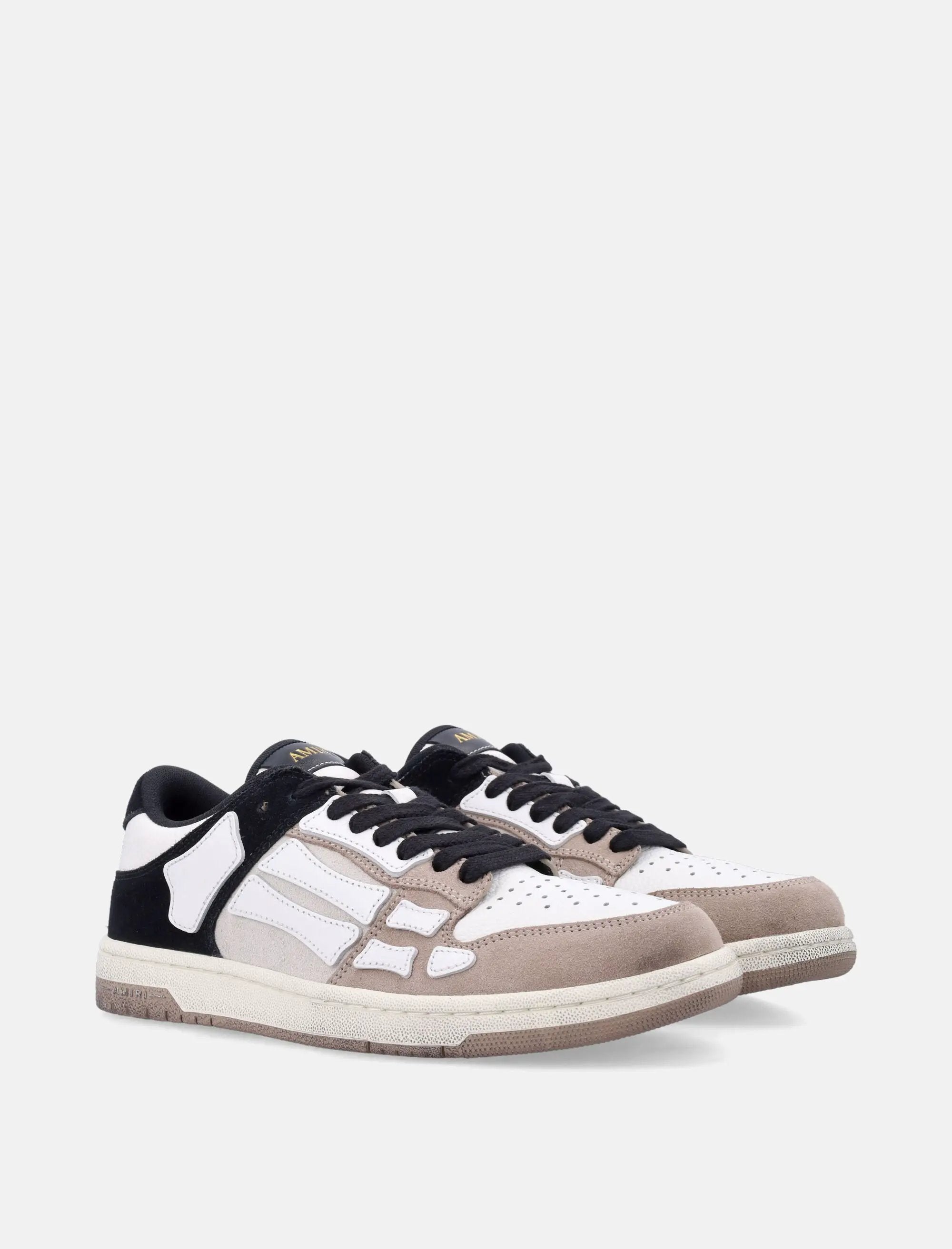 Skel Top Low Distressed Leather Sneakers Amiri – Гарантія оригінальності – детальний вид