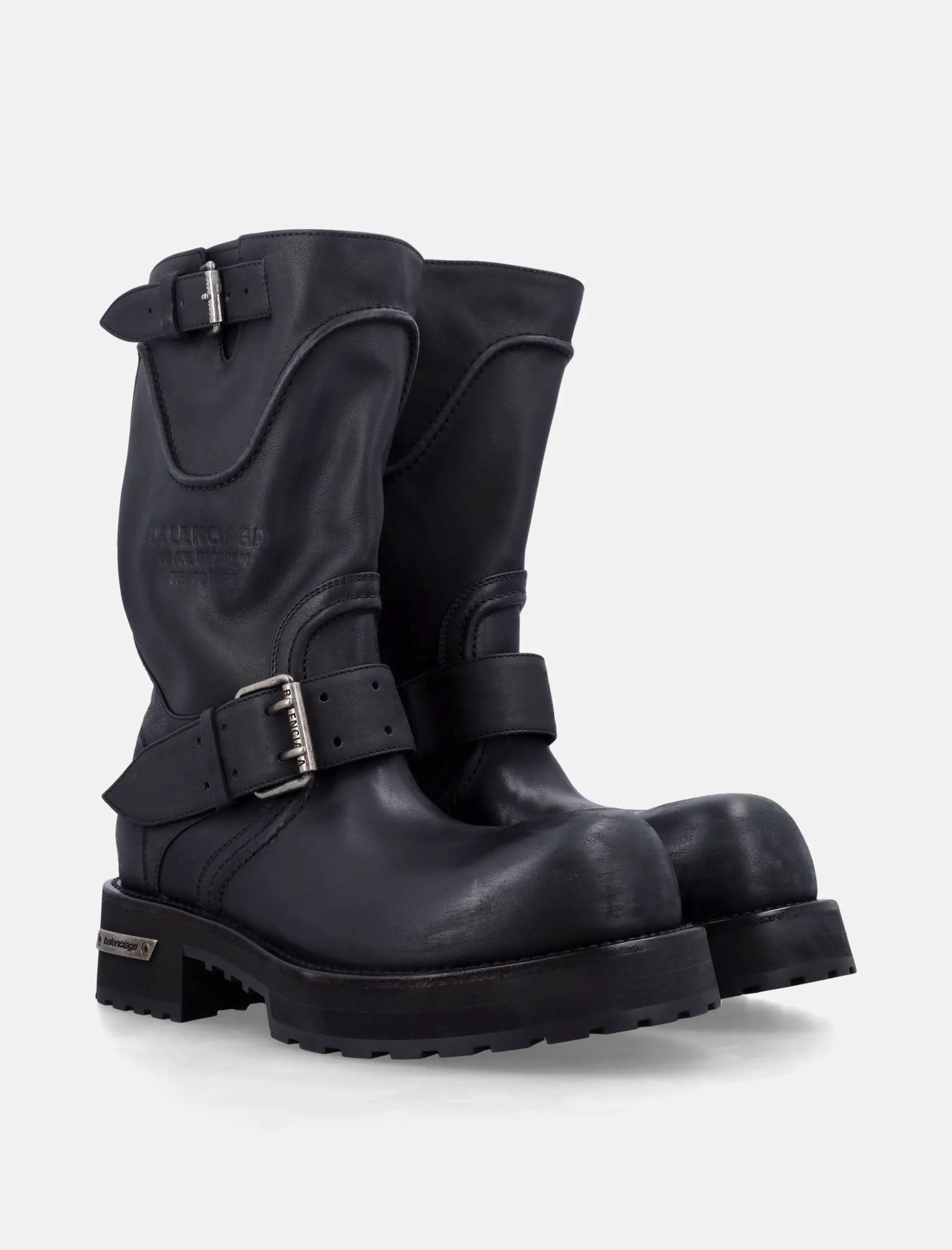Venom Leather Bootie Balenciaga оригінал – Купити в Україні – вид ззаду