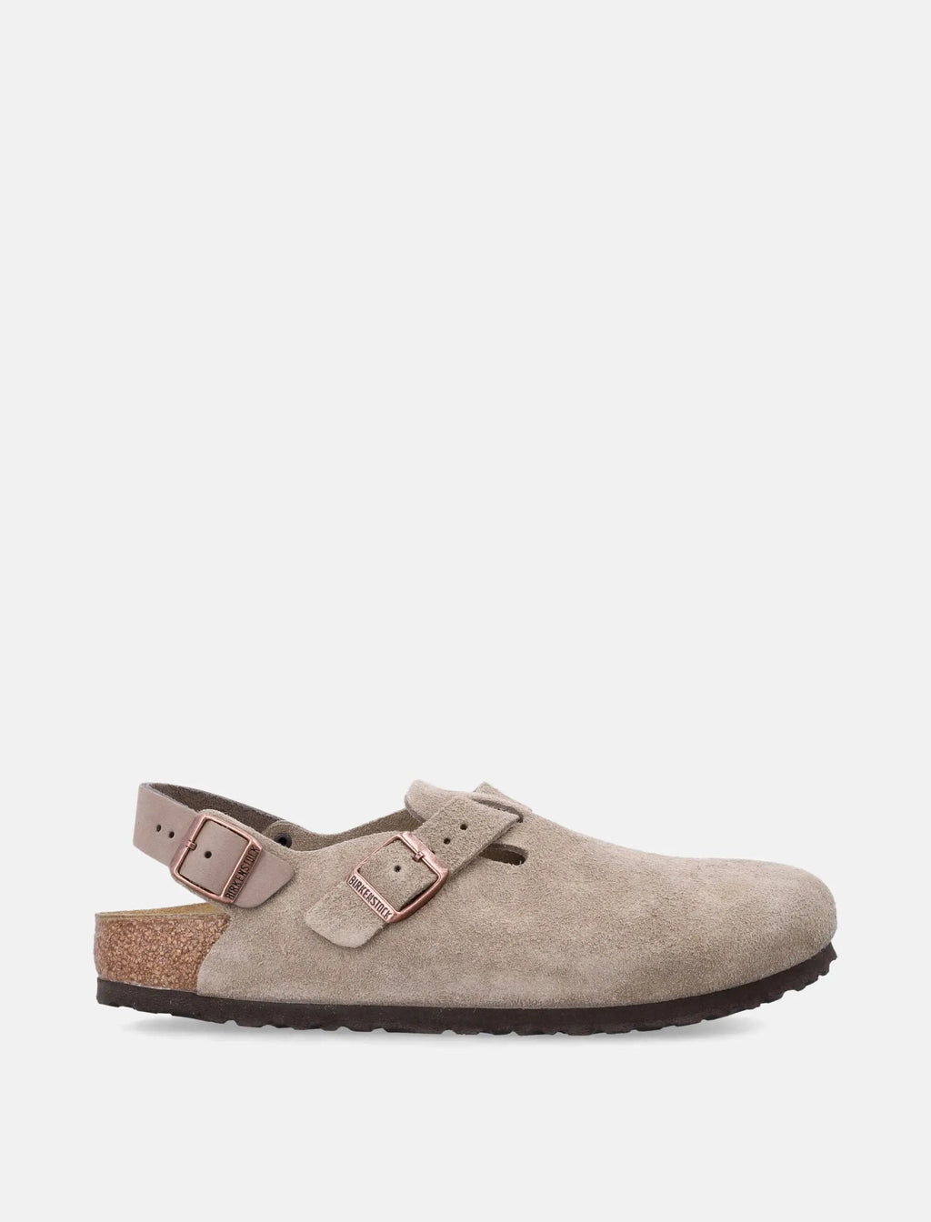 Tokio Nubuck Leather Mules With Strap Birkenstock – Гарантія оригінальності – боковий вид
