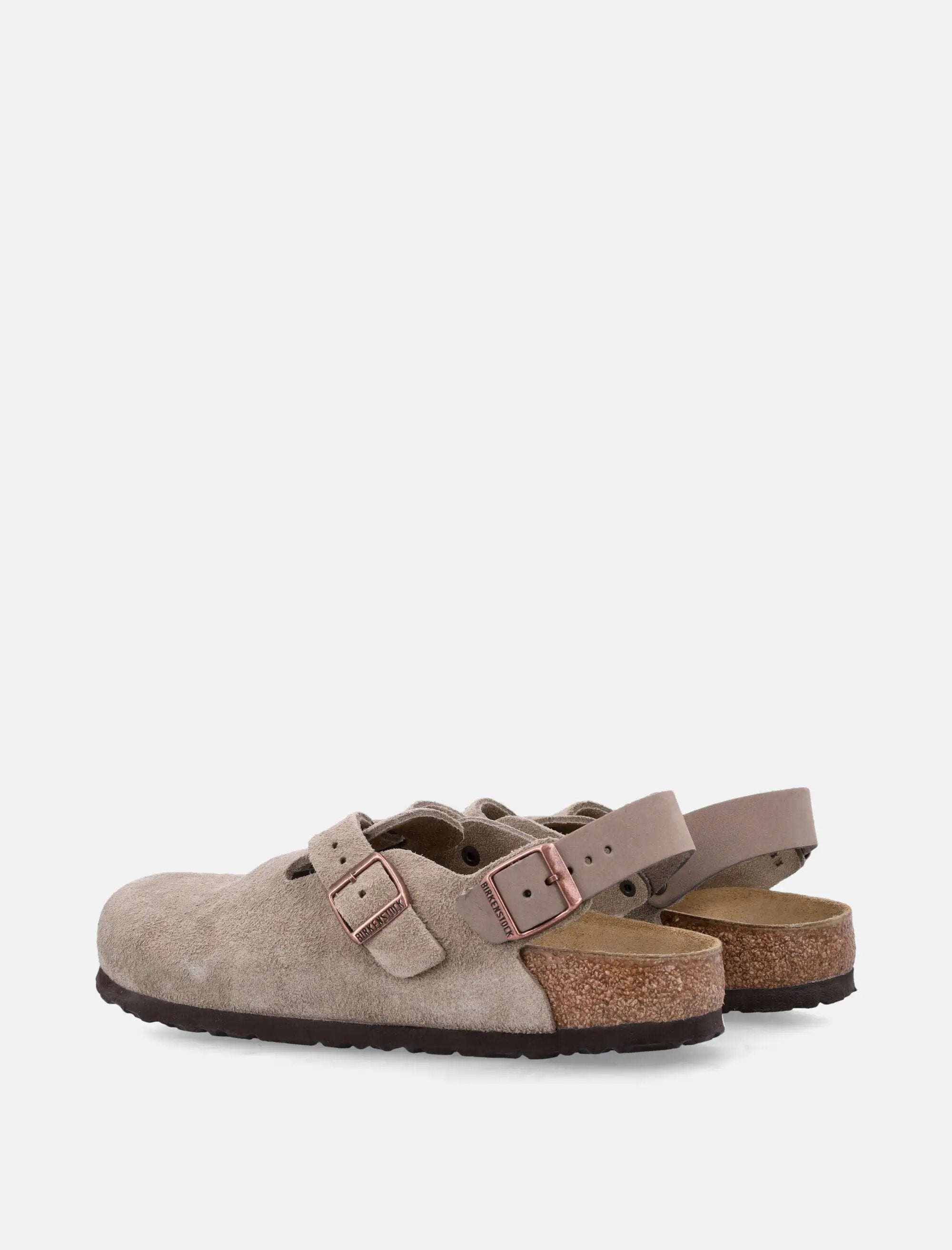 Tokio Nubuck Leather Mules With Strap Birkenstock – Гарантія оригінальності – збільшений вид - BIRKENSTOCK