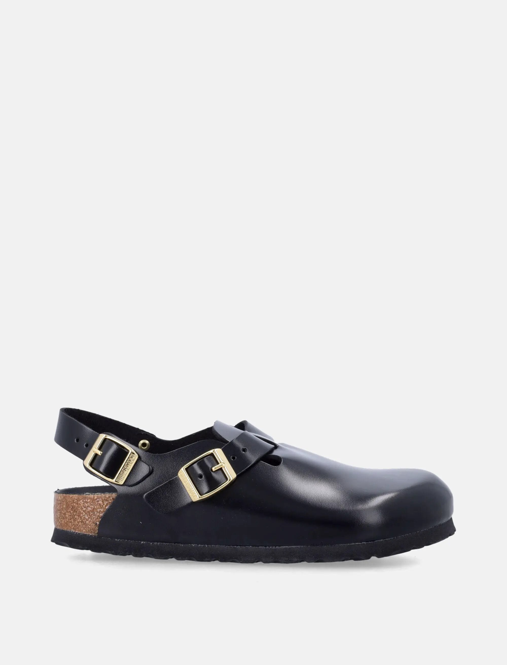 Black Tokio II Natiral Leather Clogs Birkenstock – Гарантія оригінальності – боковий вид - BIRKENSTOCK