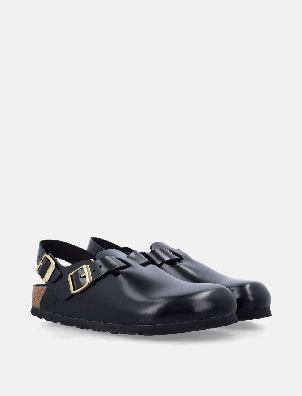 Black Tokio II Natiral Leather Clogs Birkenstock – Гарантія оригінальності – вид ззаду