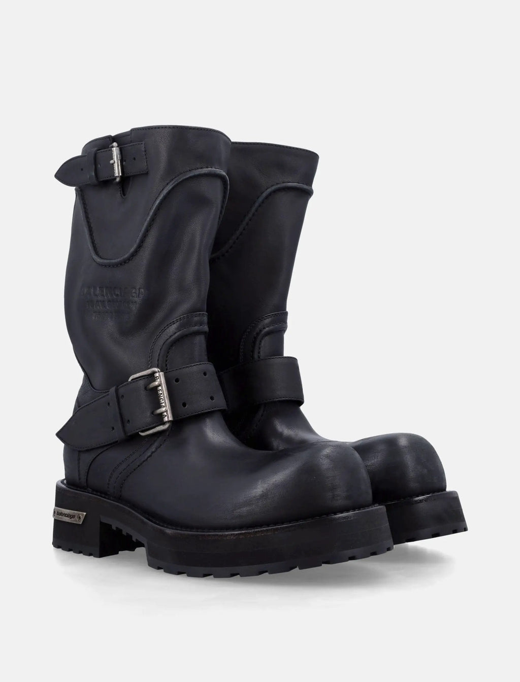 Venom Boot In Black Leather Balenciaga – Гарантія оригінальності – вид ззаду