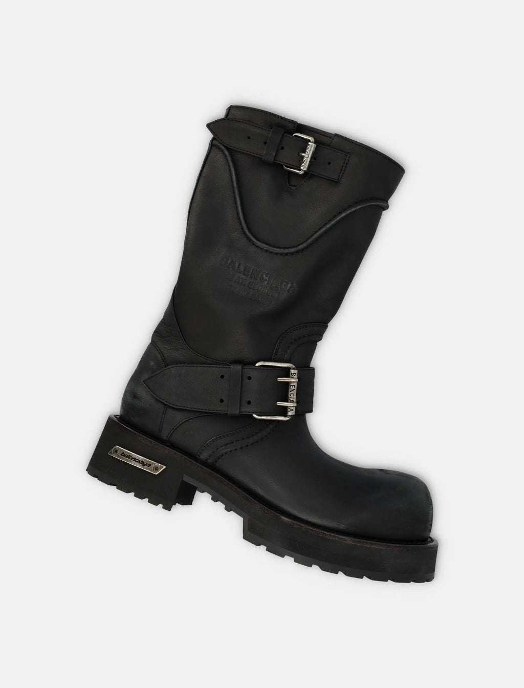 Venom Boot In Black Leather Balenciaga – Гарантія оригінальності – детальний вид