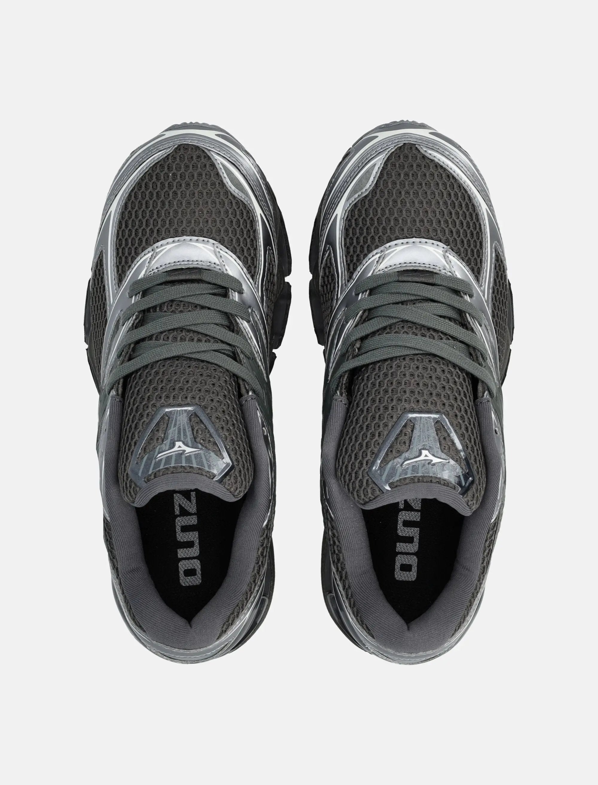 Оригінальна Wave Prophecy Ls Sneakers Metallic Grey Mizuno – вид ззаду