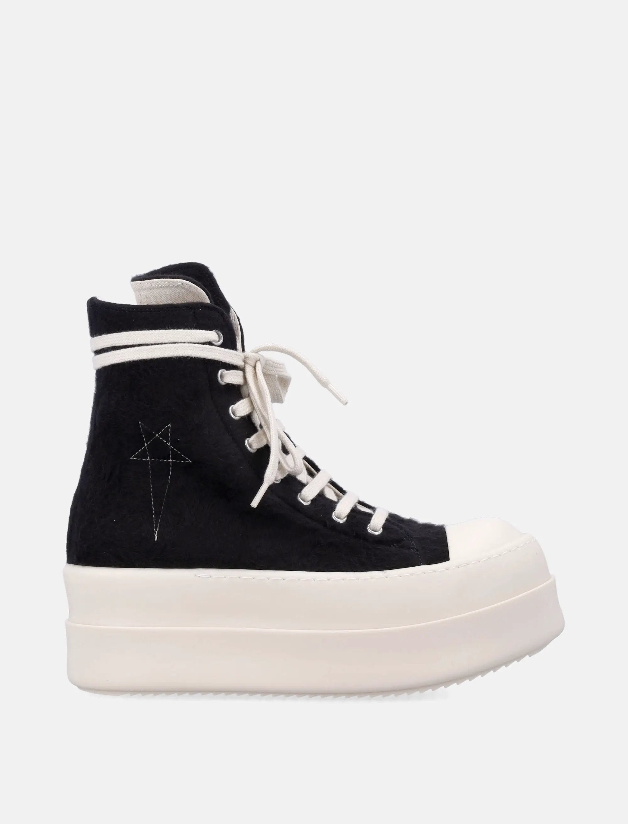 Womans Double Bumper Sneaks In Black Rick owens – Гарантія оригінальності – боковий вид