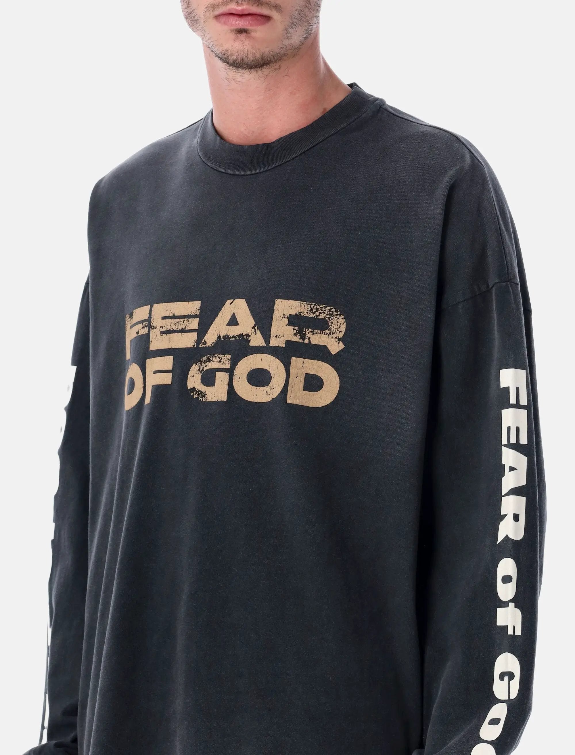 Relaxed Long Sleeve Cotton T Shirt Fear of god оригінал – Купити в Україні – детальний вид