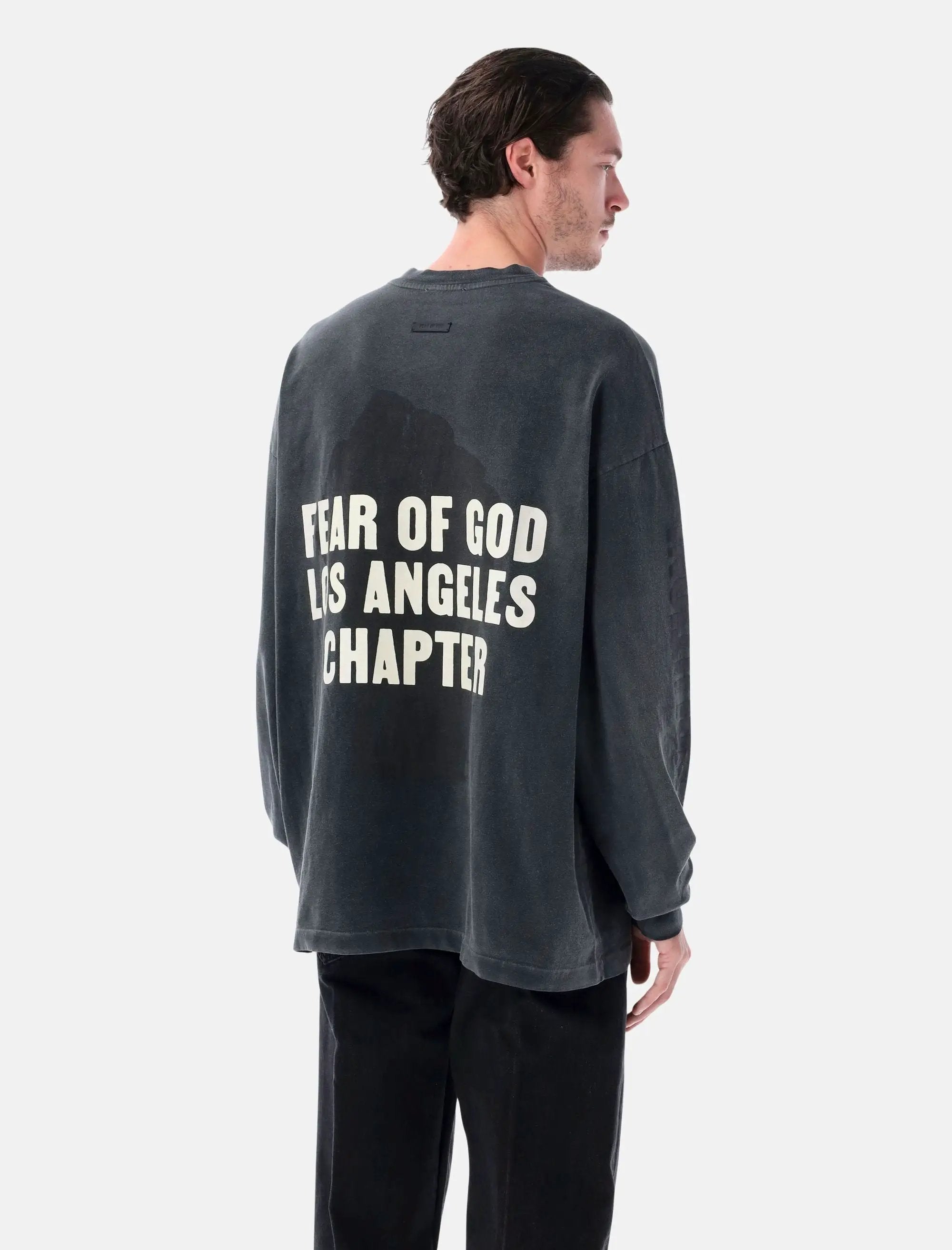 Relaxed Disciple Long Sleeve T Shirt Fear of god – Гарантія оригінальності – вид ззаду