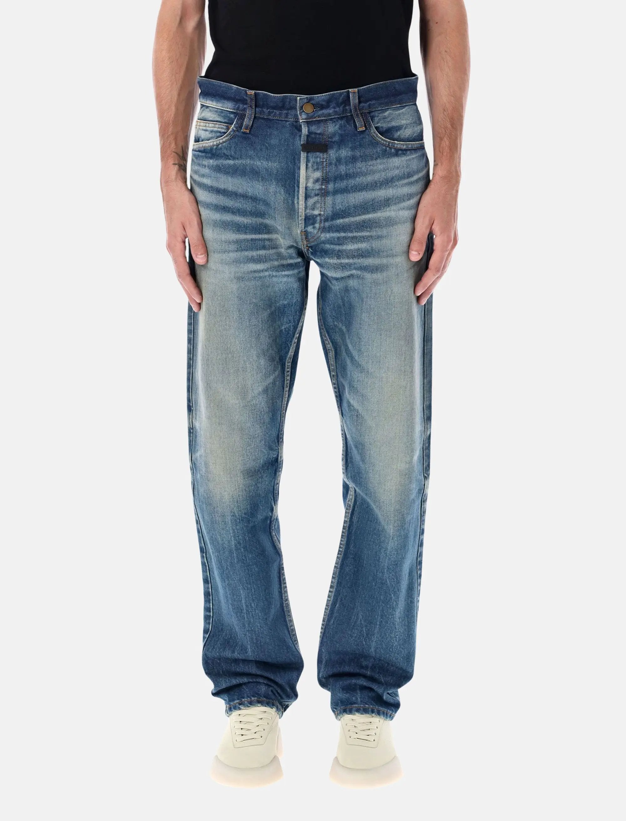 Vintage Wash Straight Jeans Fear of god оригінал – Купити в Україні – боковий вид