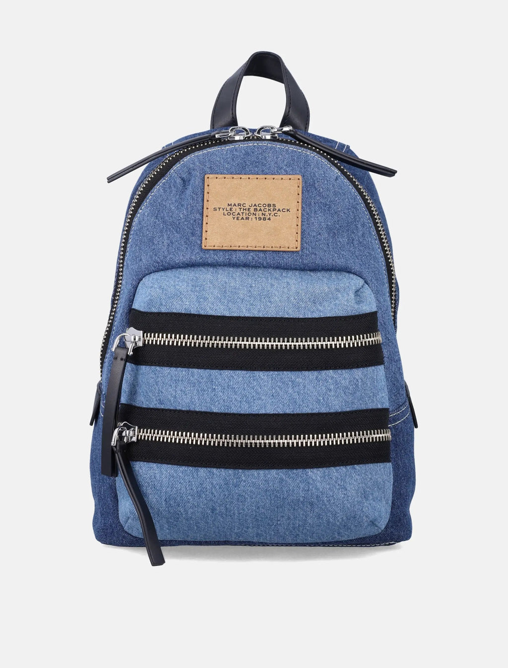 Оригінальна Biker Colorblock Denim Medium Backpack Marc jacobs – боковий вид