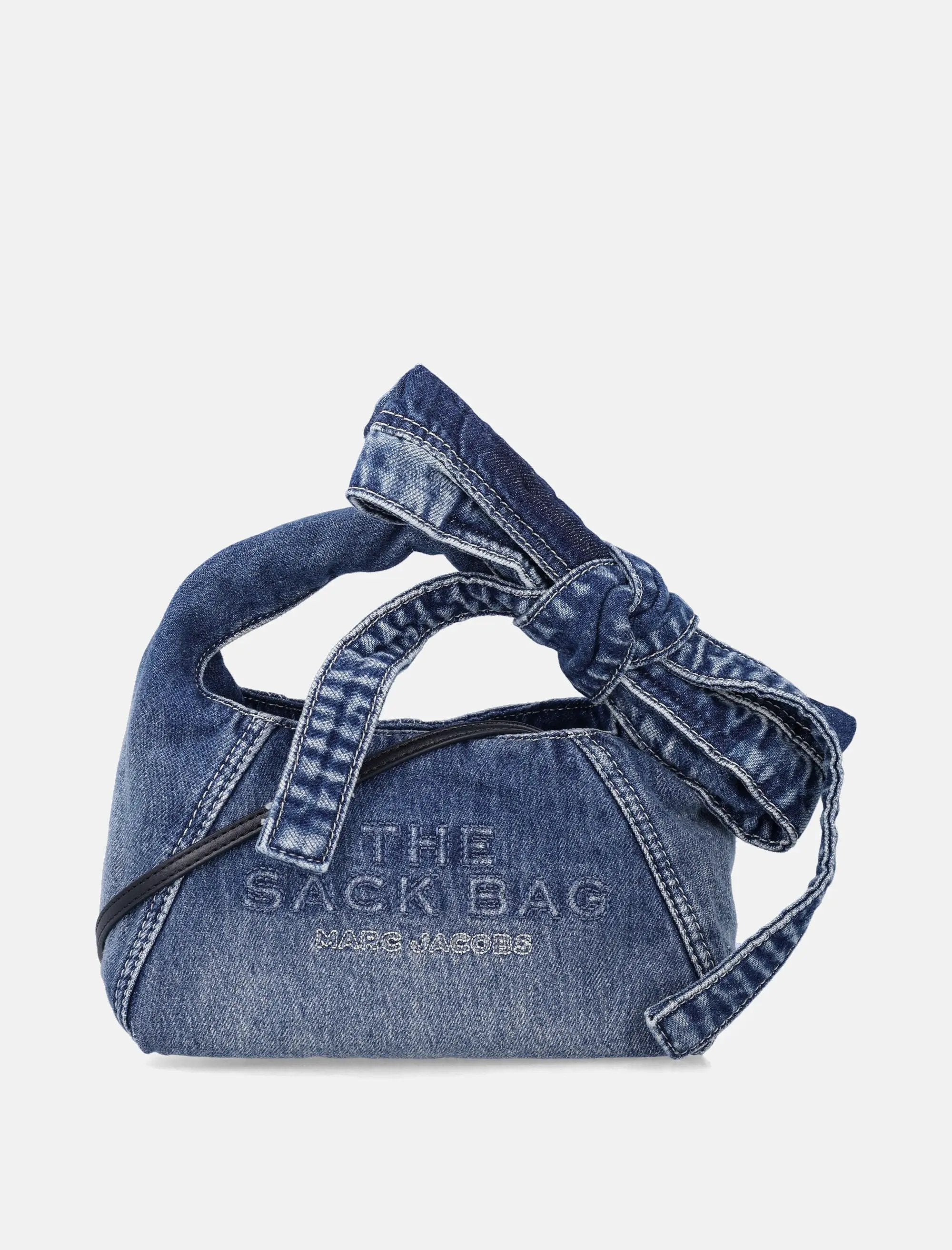 Оригінальна Bow Denim Mini Sack Bag Marc jacobs – боковий вид
