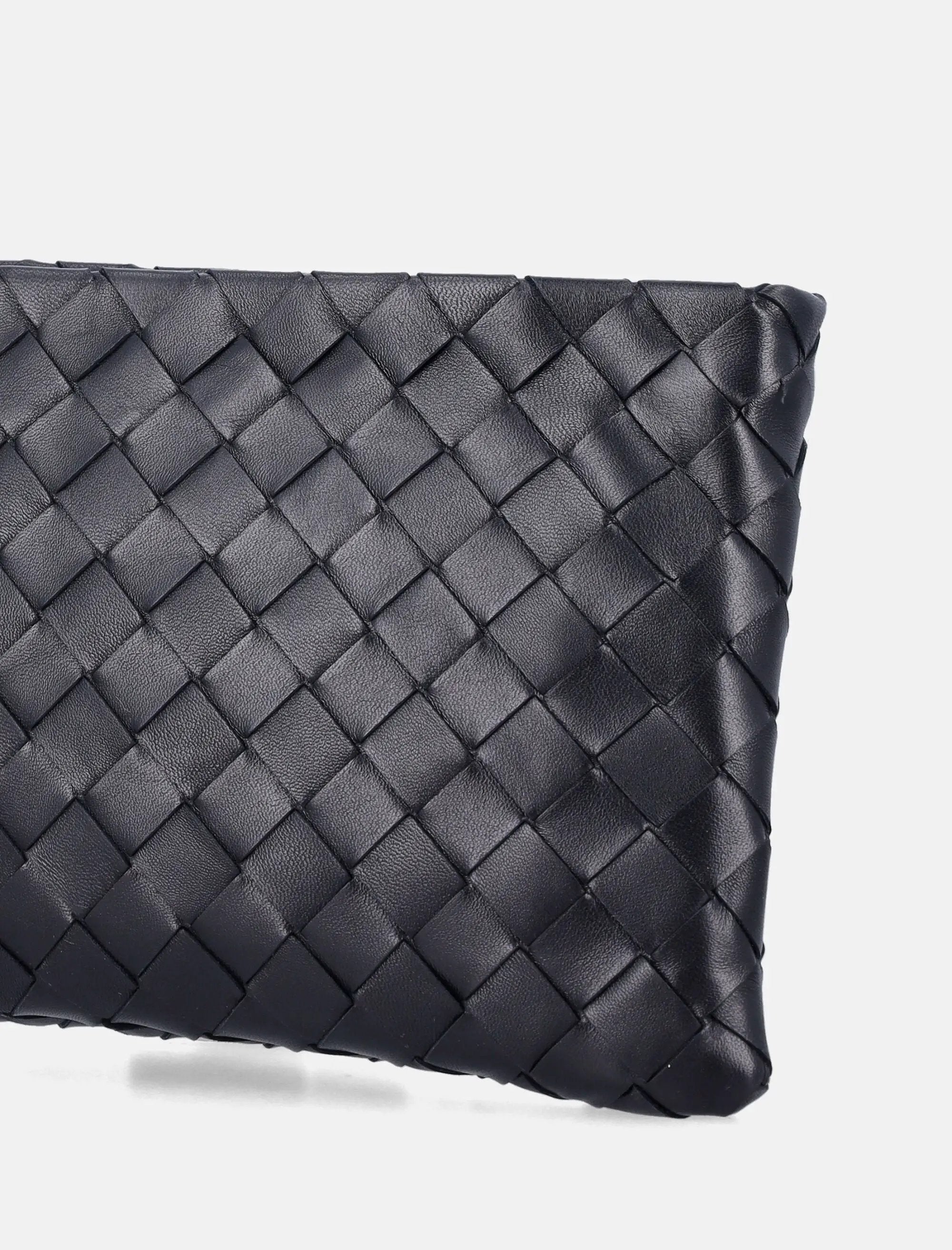 Intrecciato Small Flat Pouch In Nappa Bottega veneta – Гарантія оригінальності – вид ззаду