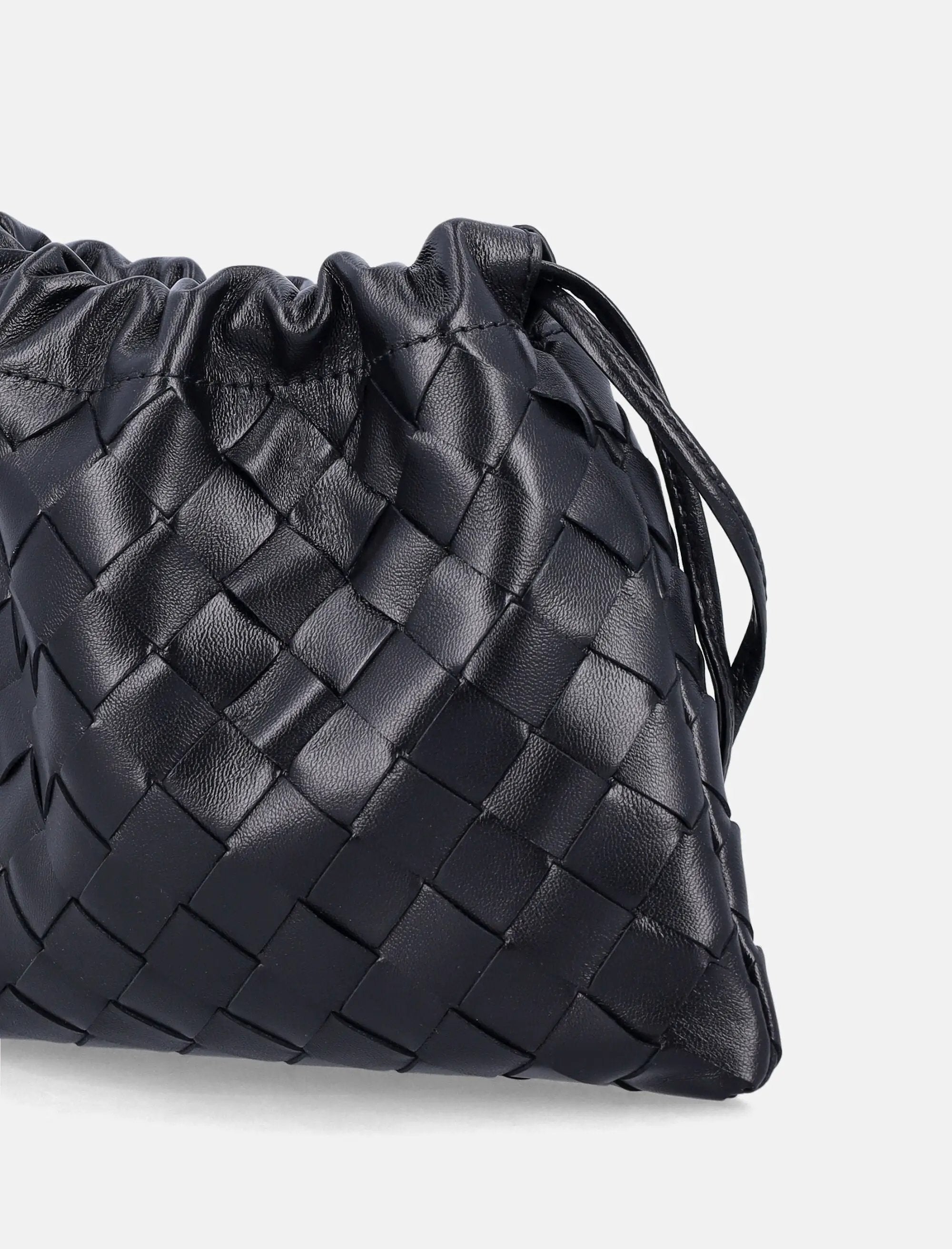 Small Dustbag In Intrecciato Leather Bottega veneta – Гарантія оригінальності – вид ззаду