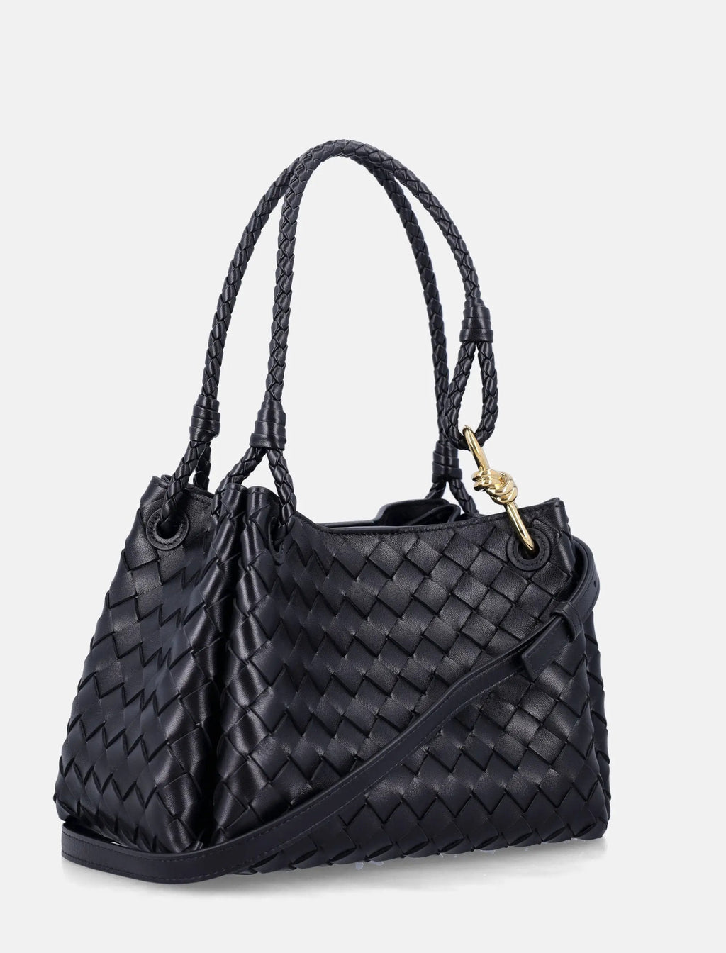 Parachute Intrecciato Shoulder Bag Bottega veneta оригінал – Купити в Україні – вид ззаду
