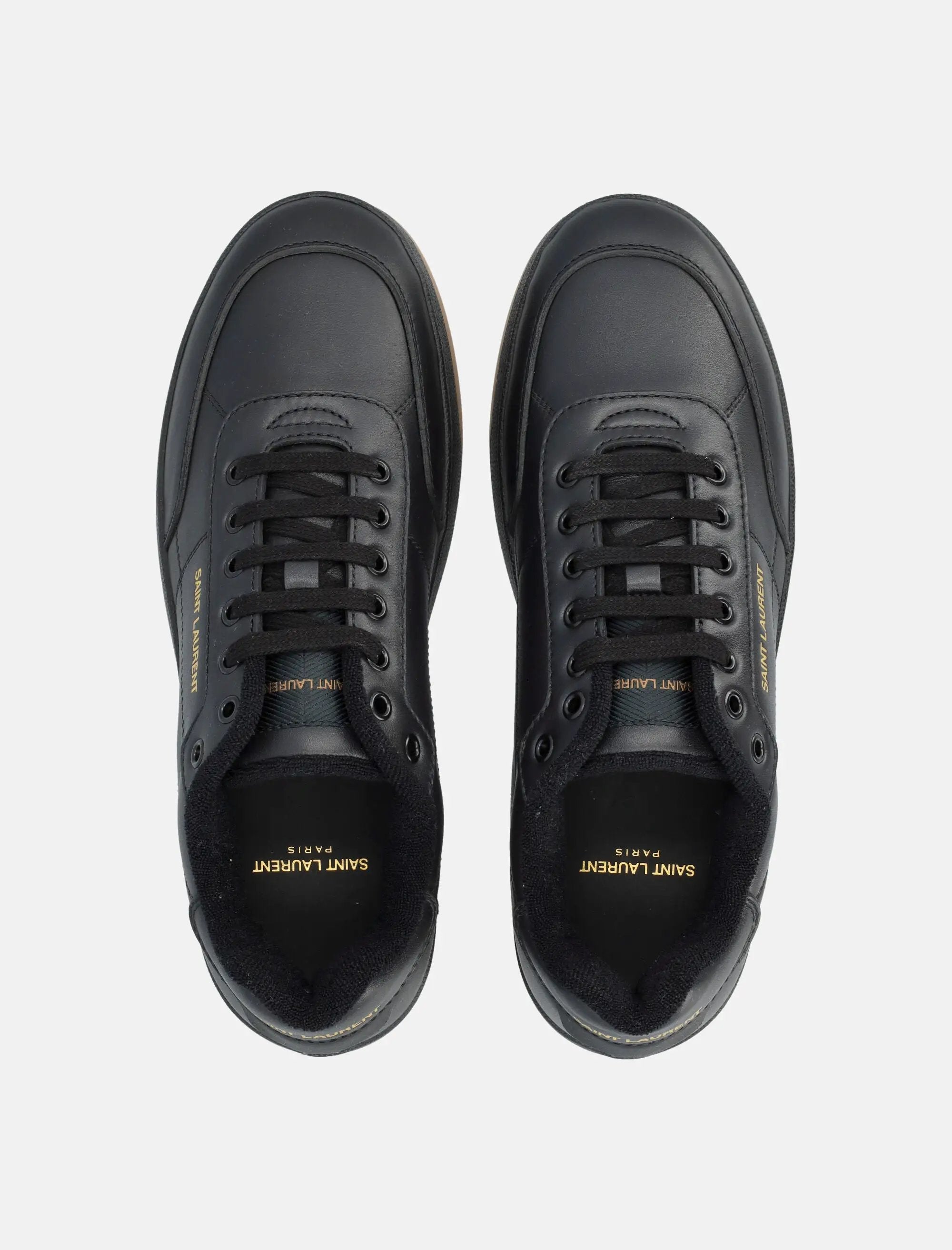 Sl61 Leather Sneakers Saint laurent – Гарантія оригінальності – вид ззаду