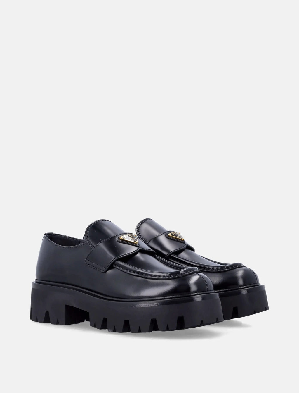 Brushed Leather Loafers Prada оригінал – Купити в Україні – вид ззаду