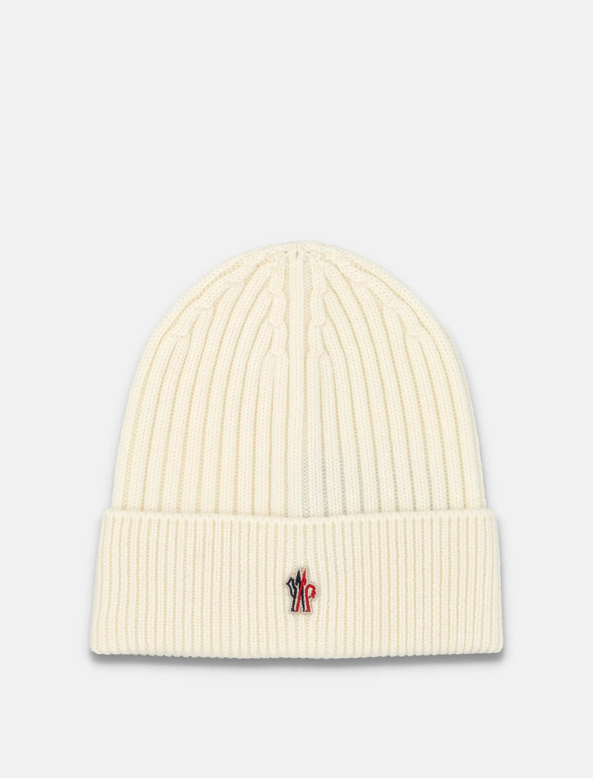 Оригінальна Rib Knit Wool Beanie Moncler Grenoble Moncler – боковий вид