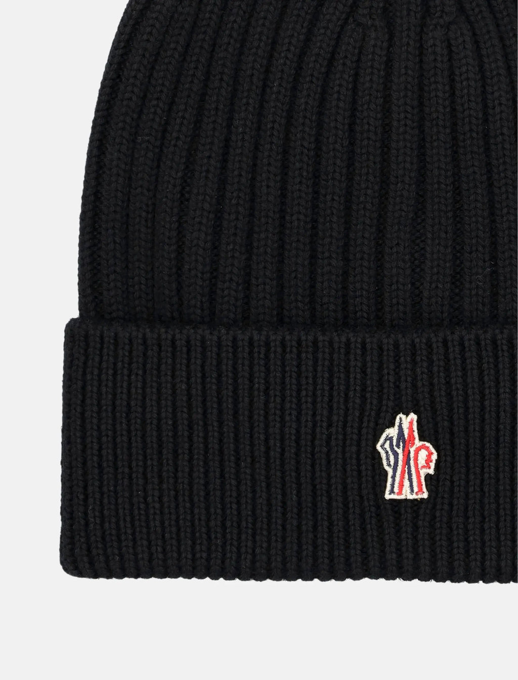 Оригінальна Rib Knit Wool Beanie Moncler Grenoble Moncler – вид ззаду