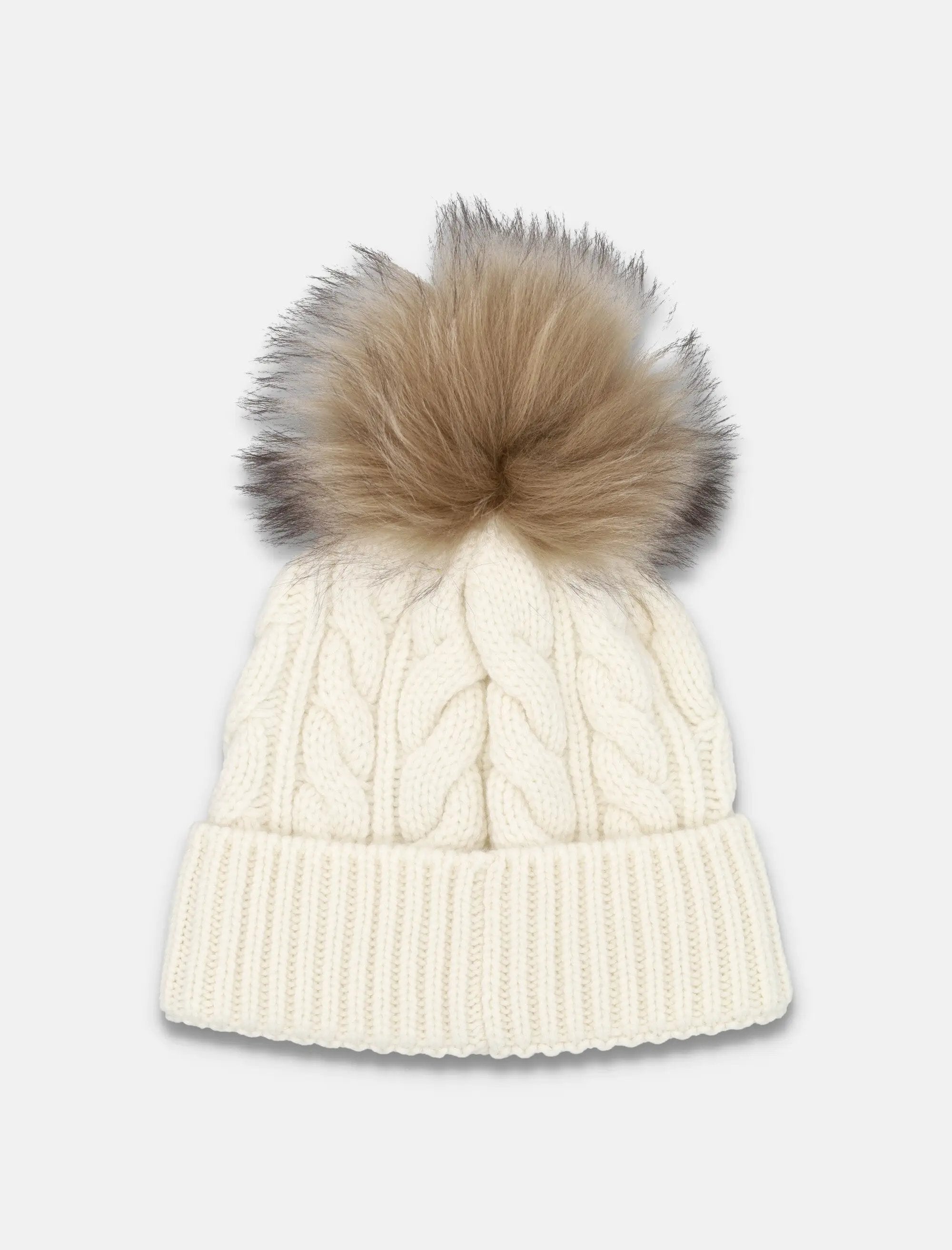 Оригінальна Wool And Cashmere Beanie With Pom Pom Moncler Grenoble Moncler – детальний вид