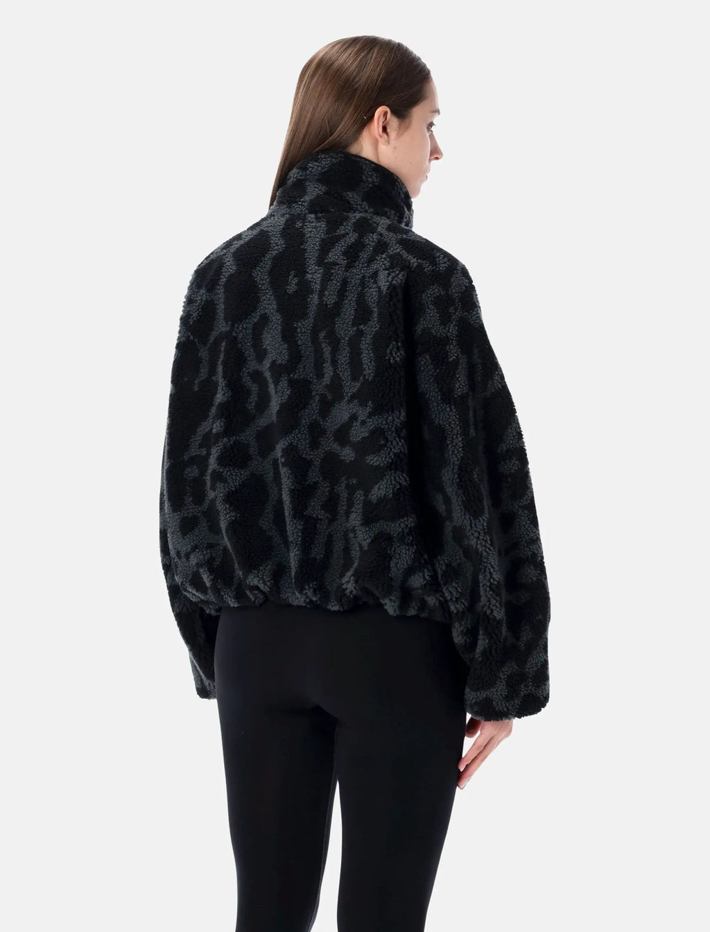High Pile Black Fleece Jacket Nike оригінал – Купити в Україні – вид ззаду