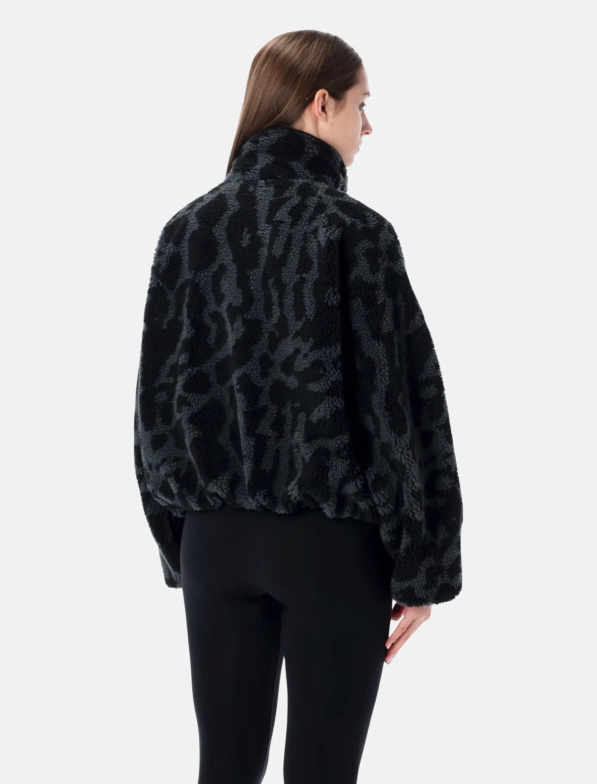 High Pile Black Fleece Jacket Nike оригінал – Купити в Україні – вид ззаду