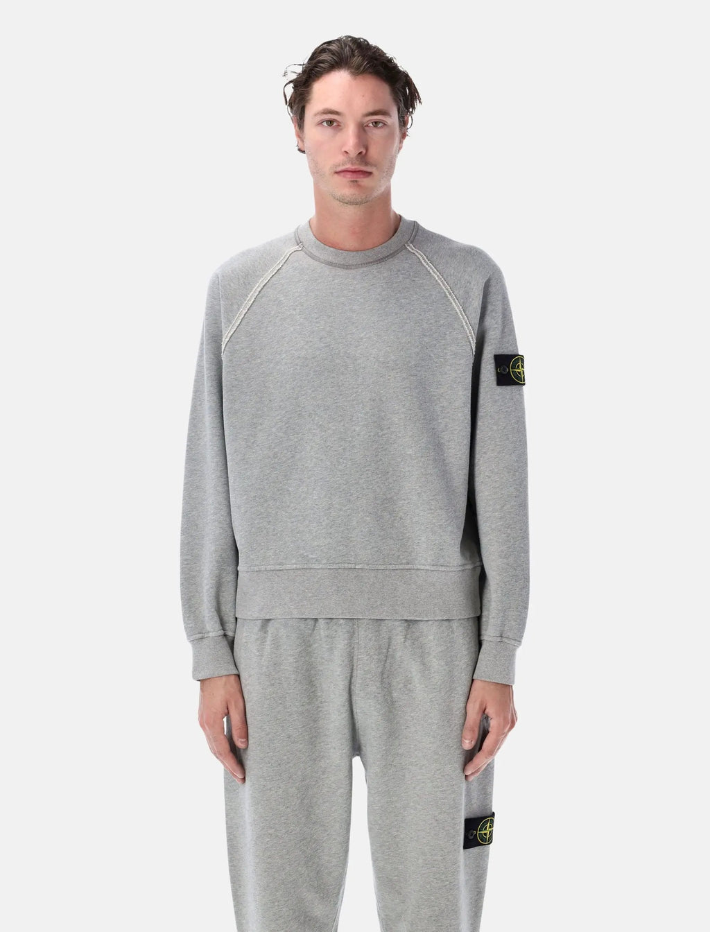 Oversized Crewneck Sweatshirt Stone island оригінал – Купити в Україні – боковий вид